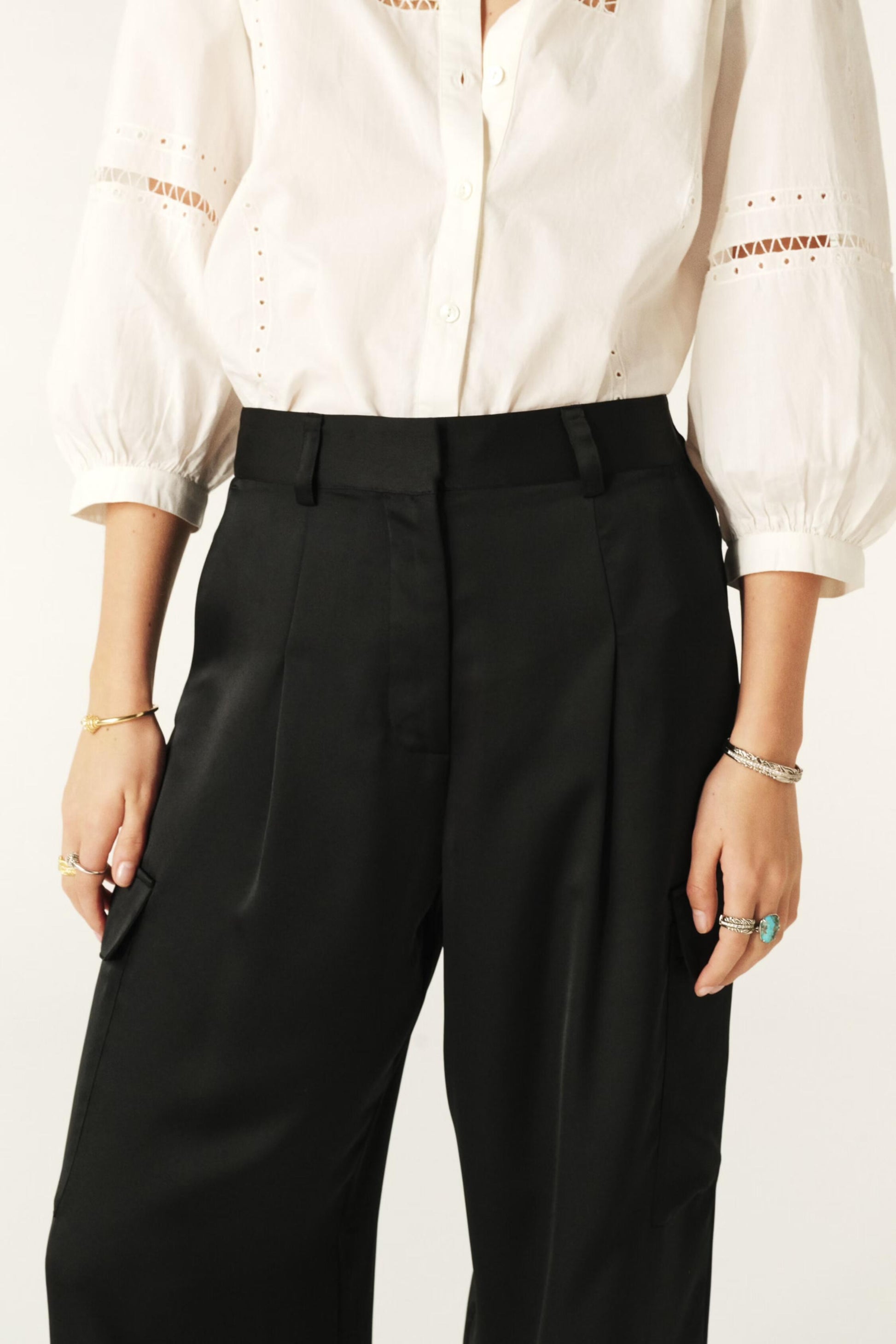 ba&sh Suit Pants Cary Black