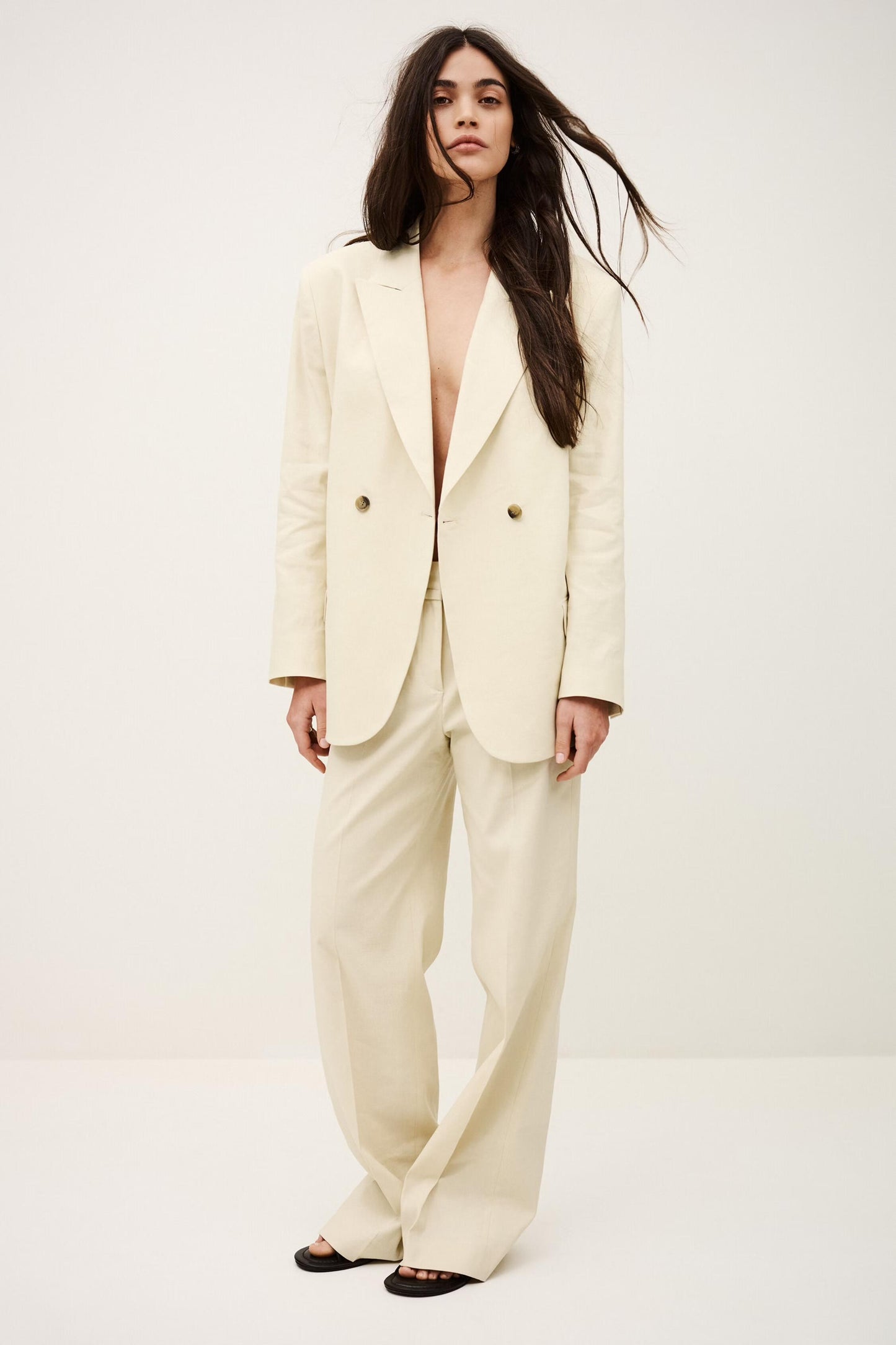 ba&sh Straight Cut Pants Cista Yellow