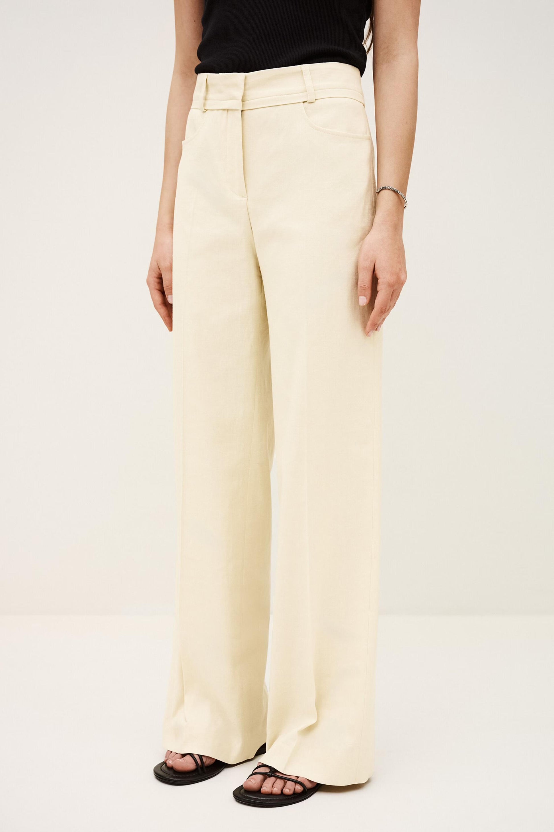 ba&sh Straight Cut Pants Cista Yellow