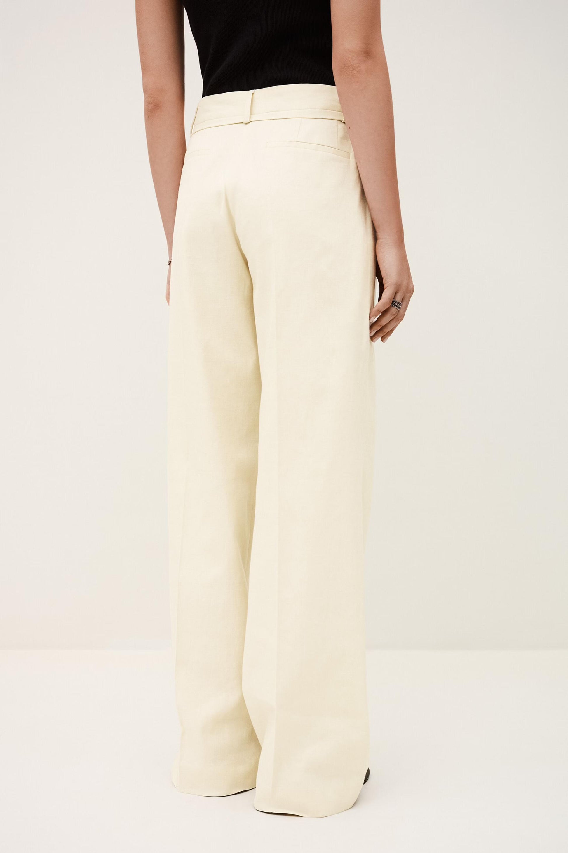 ba&sh Straight Cut Pants Cista Yellow