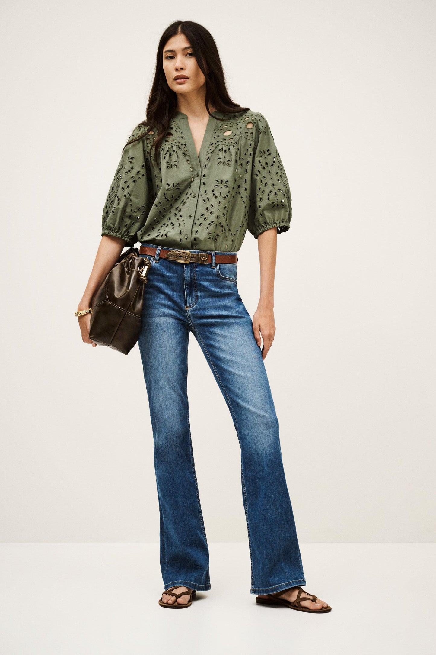 ba&sh Bootcut Jeans Aommie Blue