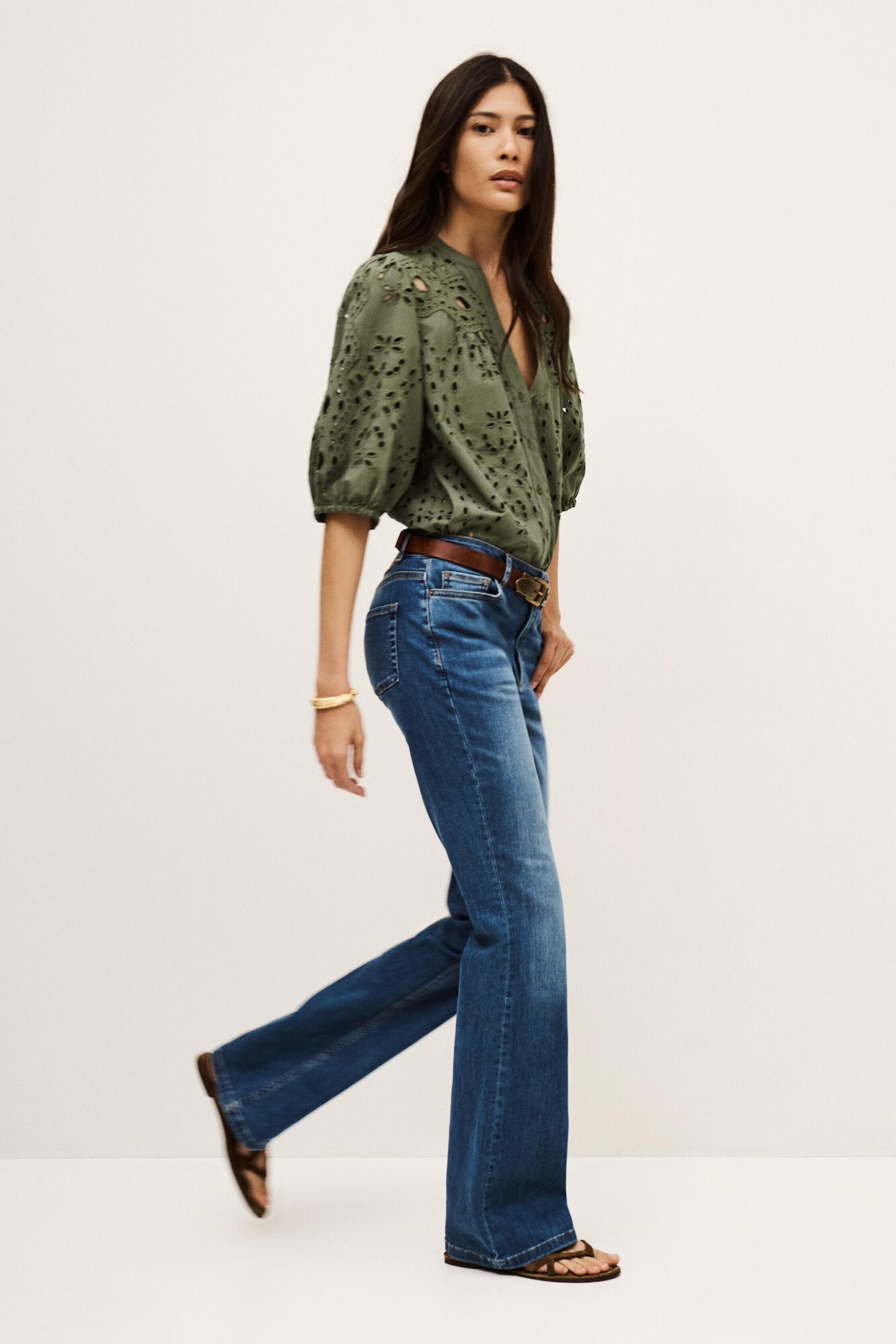 ba&sh Bootcut Jeans Aommie Blue