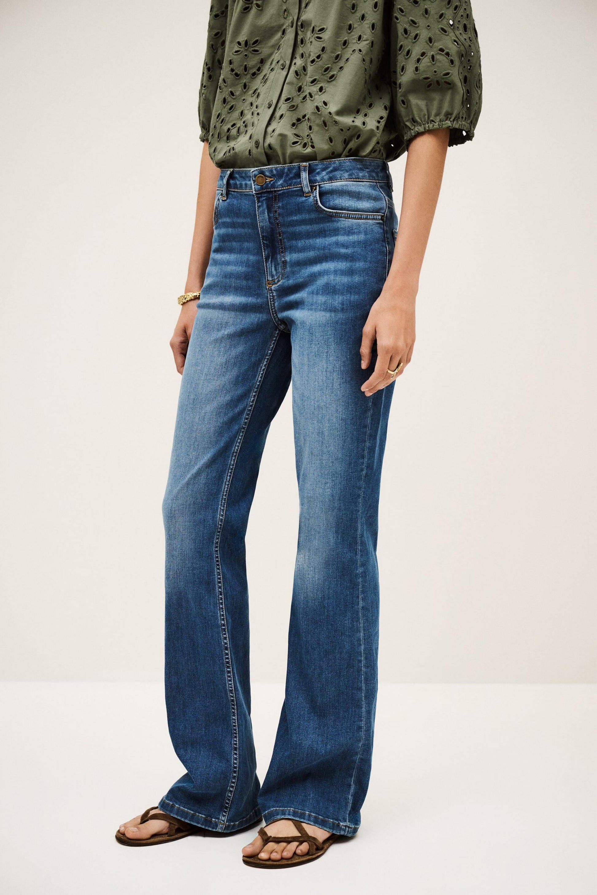 ba&sh Bootcut Jeans Aommie Blue