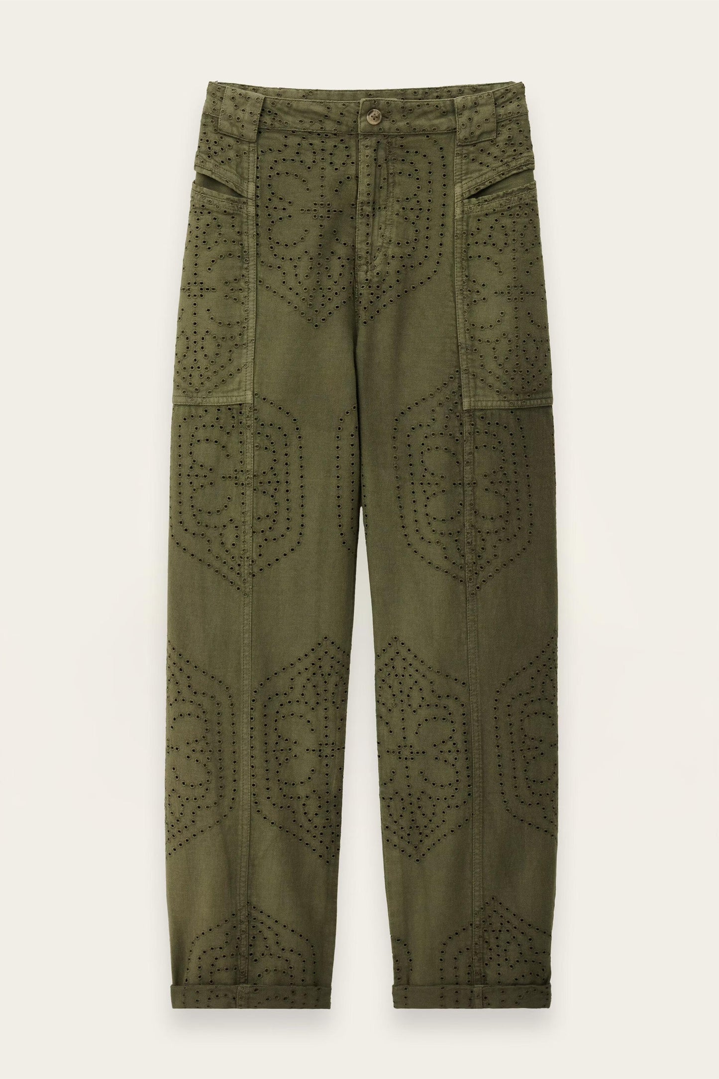 ba&sh Carrot Leg Pants Giany Green