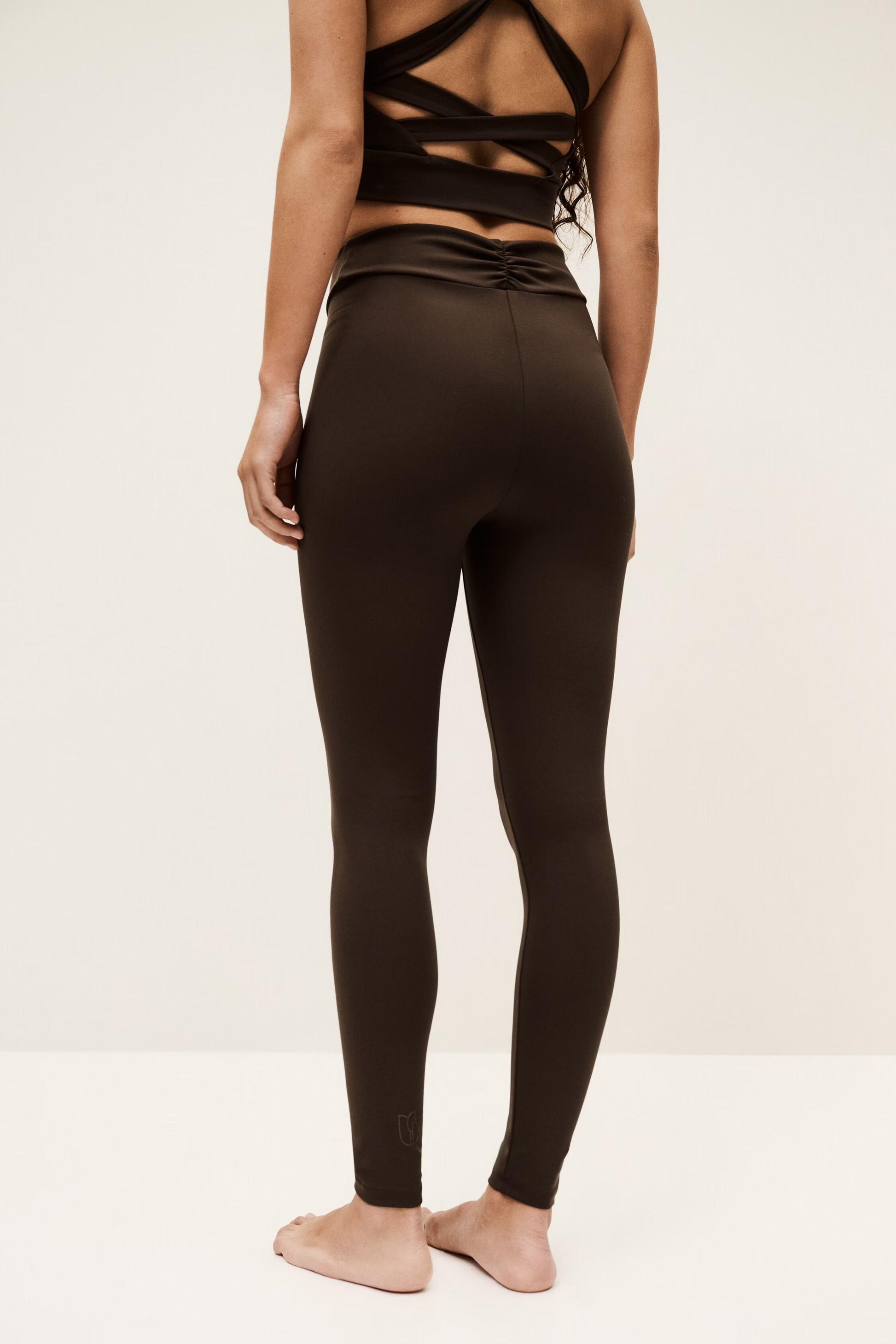 ba&sh Long Leggings Gabou Brown