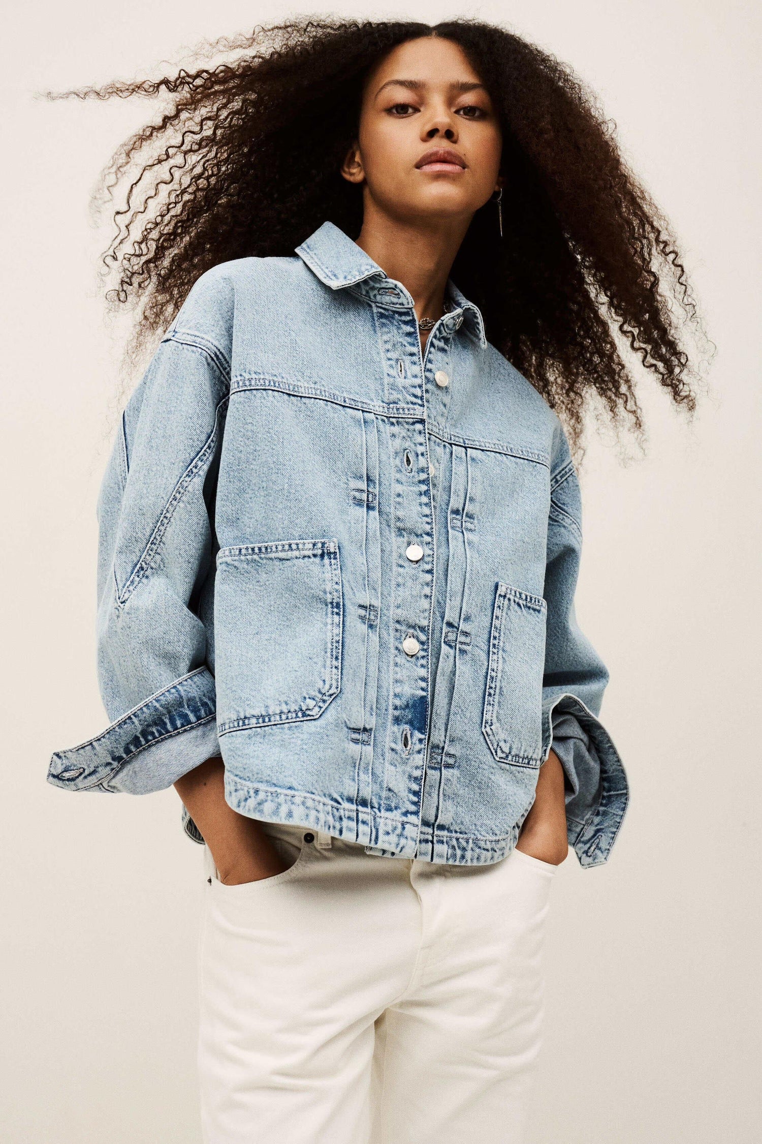ba&sh Denim Jacket Juno Blue