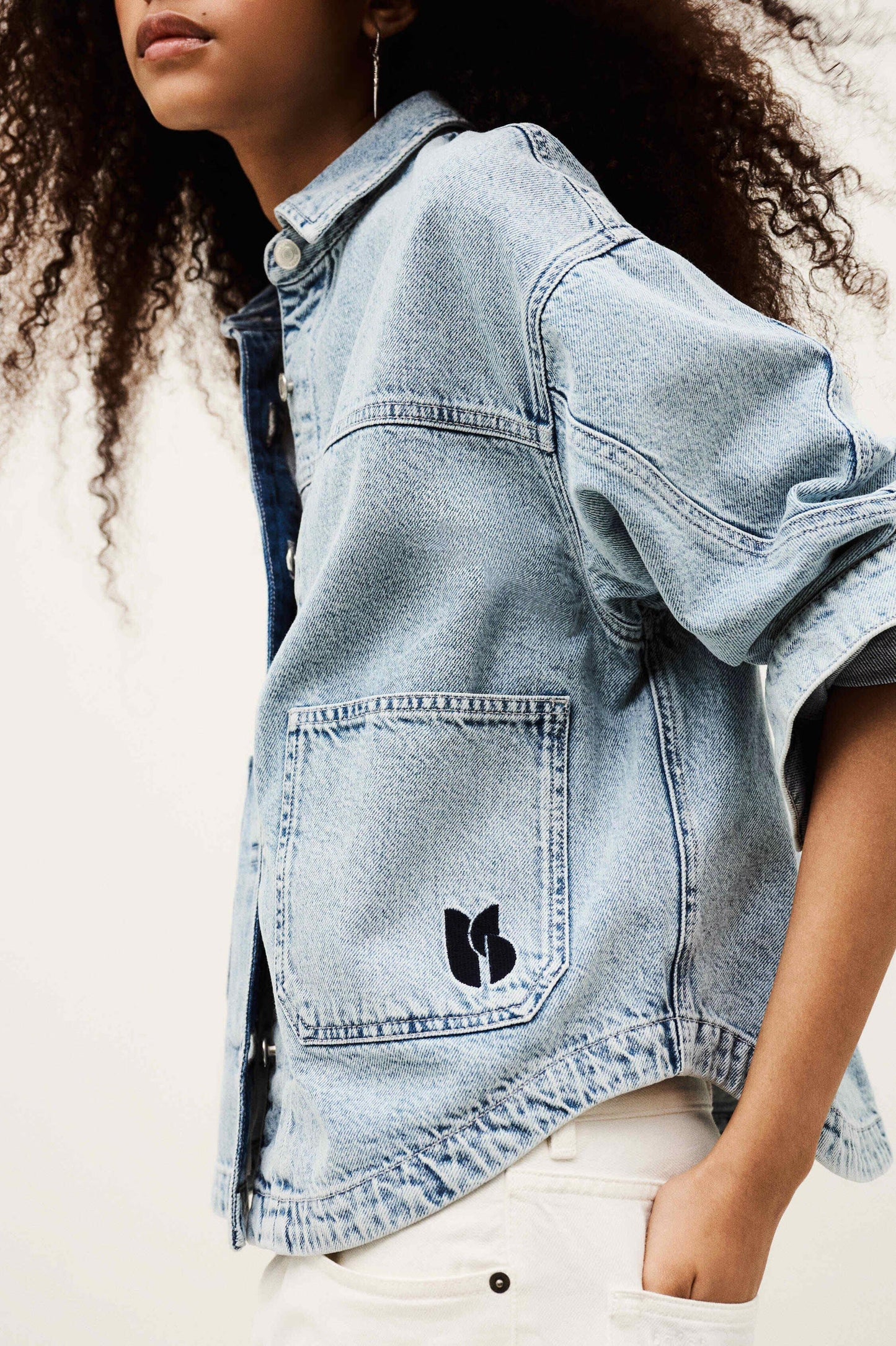 ba&sh Denim Jacket Juno Blue