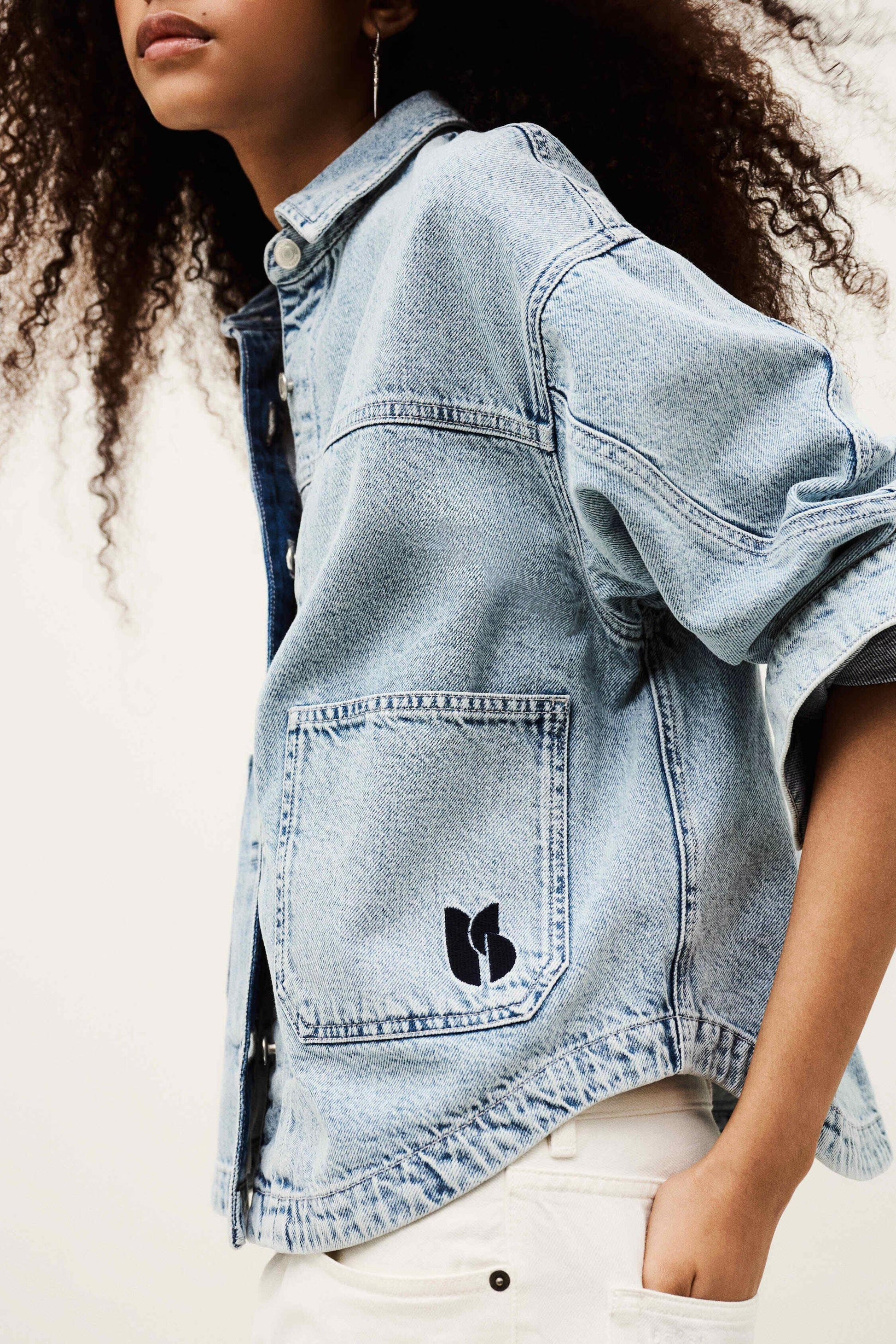 ba&sh Denim Jacket Juno Blue