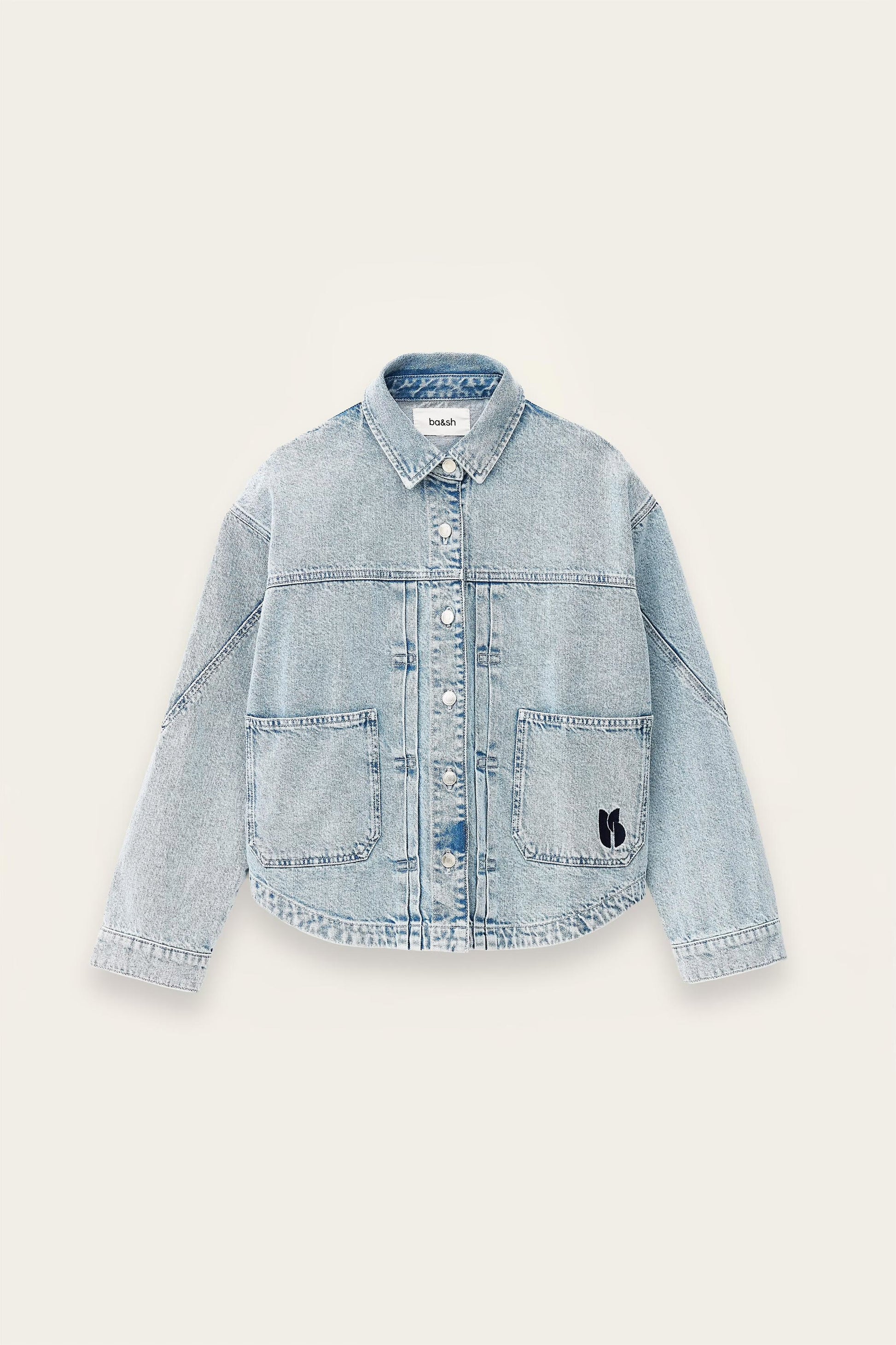 ba&sh Denim Jacket Juno Blue