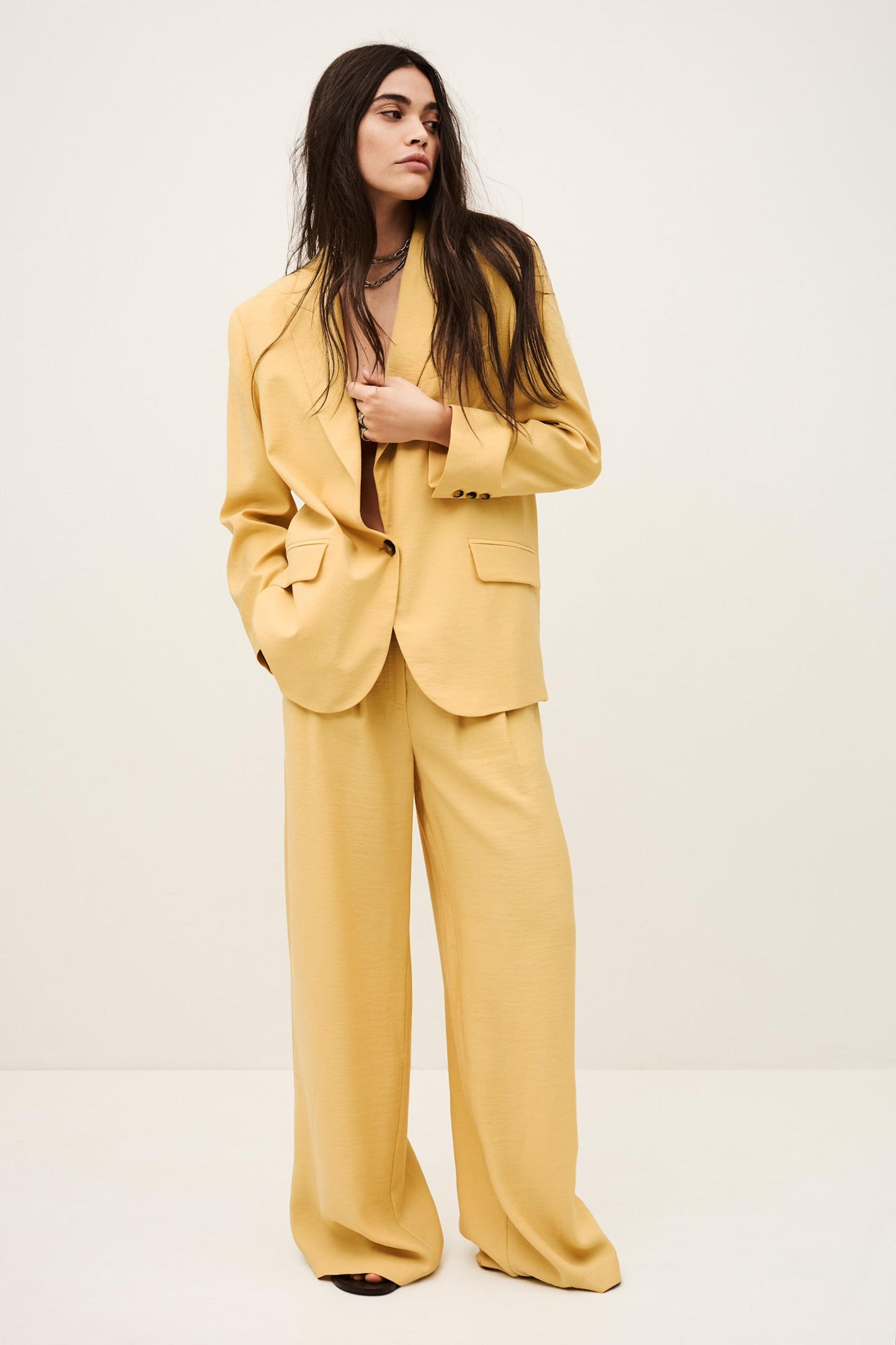 ba&sh Tailored Jacket Dalena Yellow