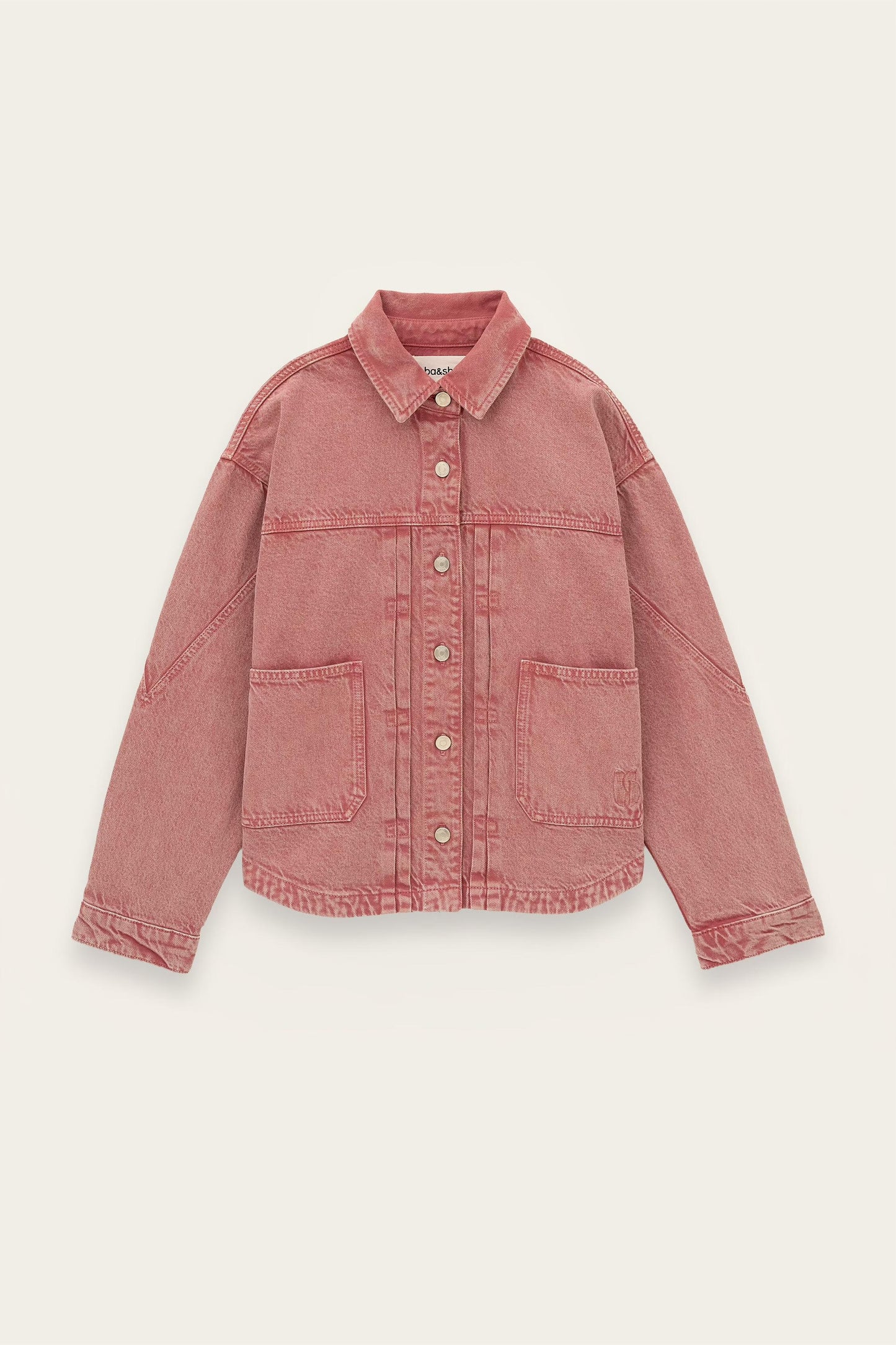 ba&sh Denim Jacket Runo Pink