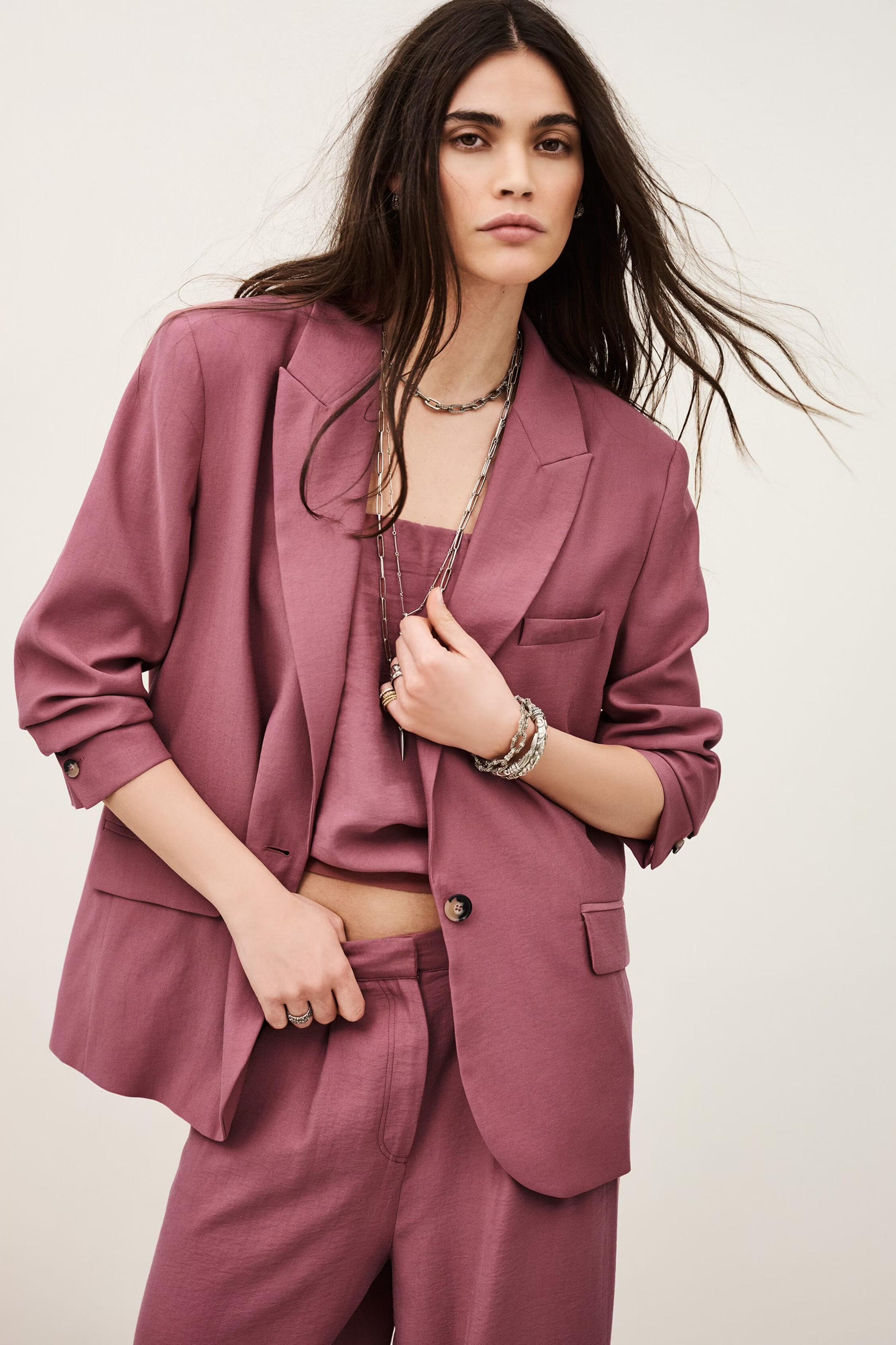 ba&sh Tailored Jacket Dalena Pink