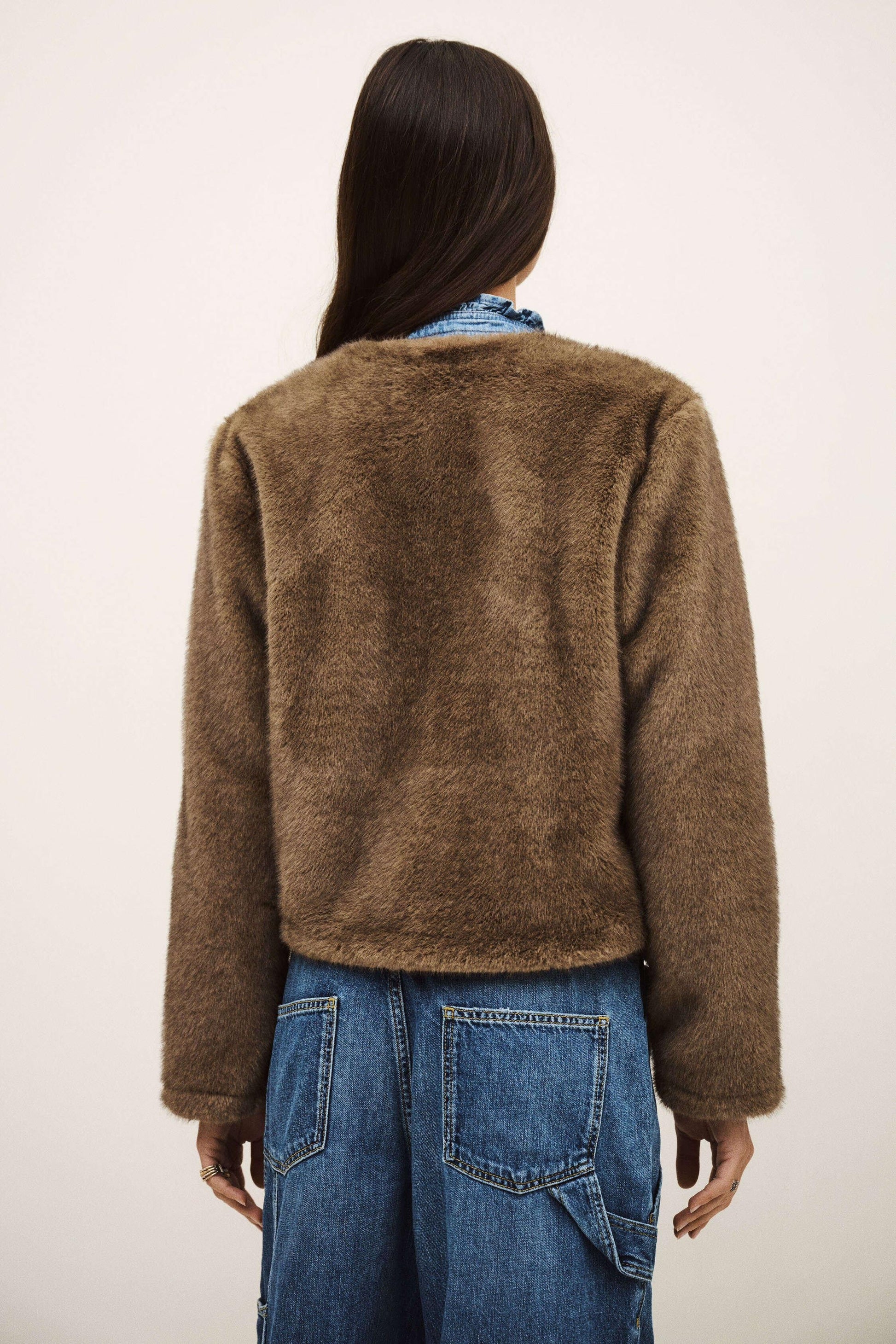 ba&sh Straight-Cut Jacket Basil Gray