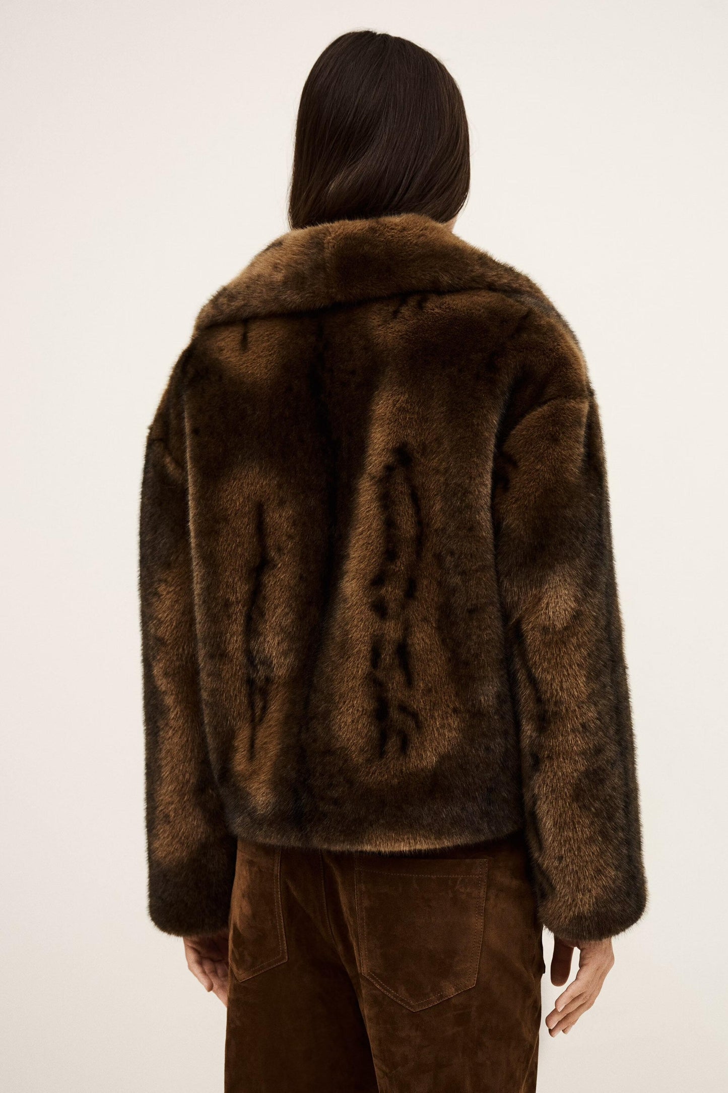 ba&sh Faux Fur Coat Foxy Brown