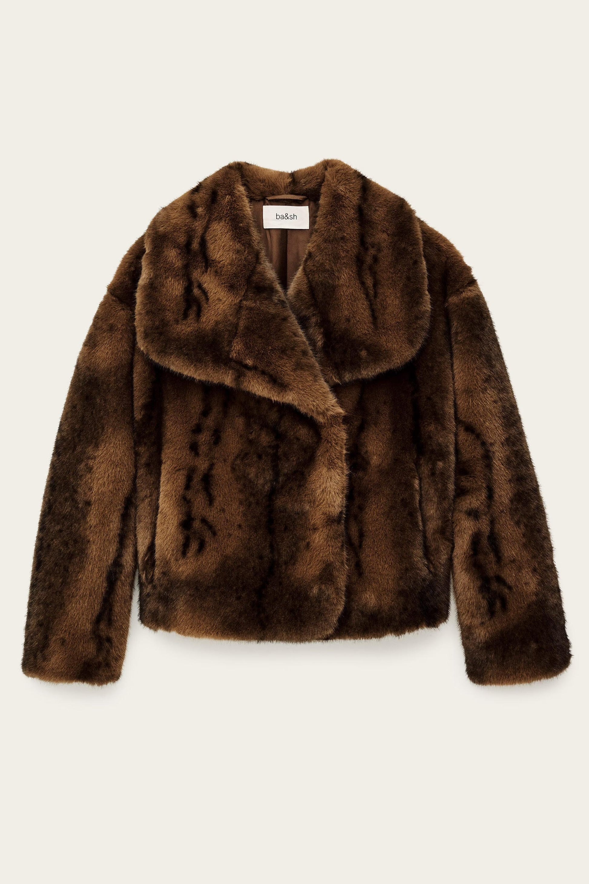 ba&sh Faux Fur Coat Foxy Brown