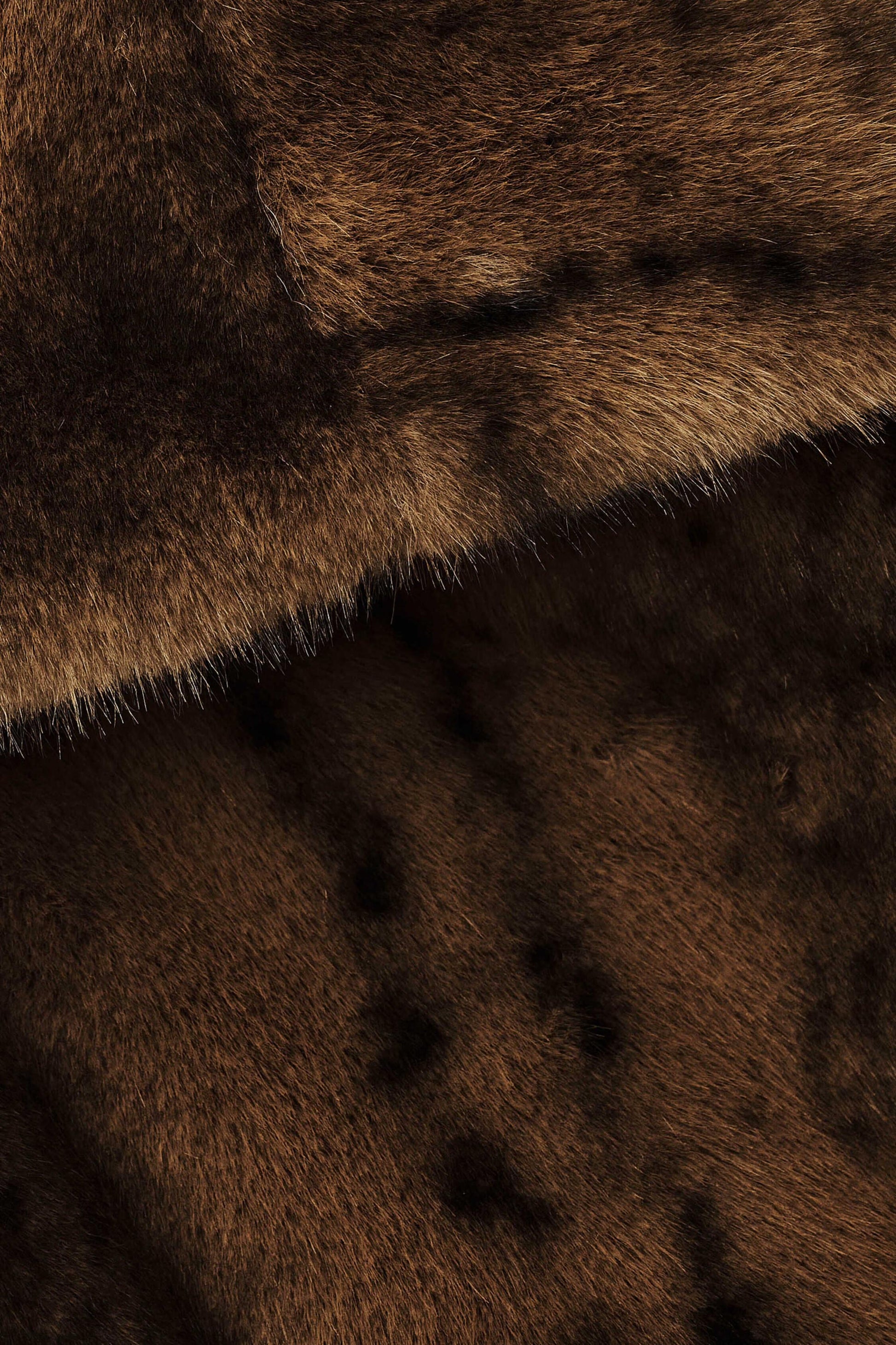 ba&sh Faux Fur Coat Foxy Brown