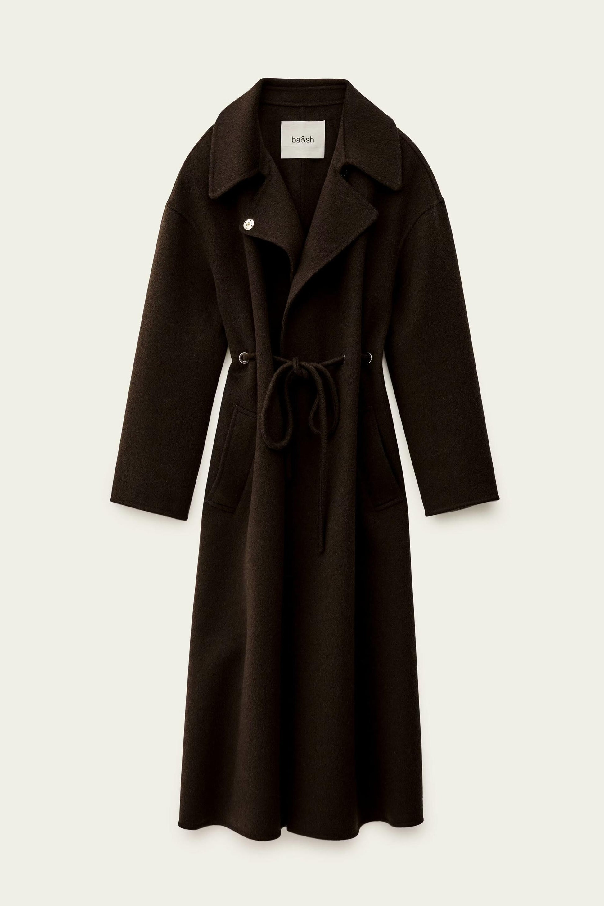 ba&sh Midi Coat Kate Brown