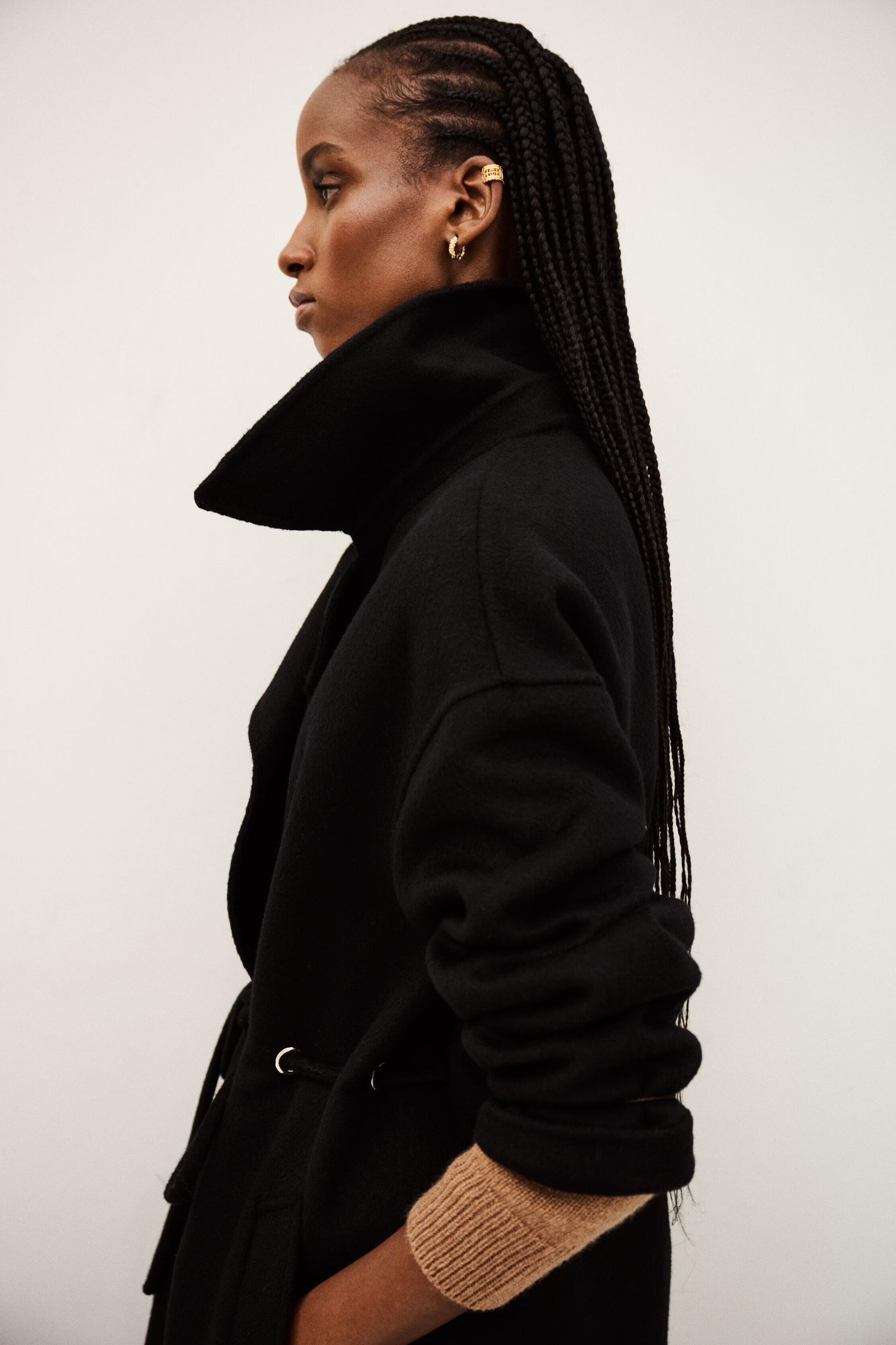 ba&sh Trenchcoat Kate Black