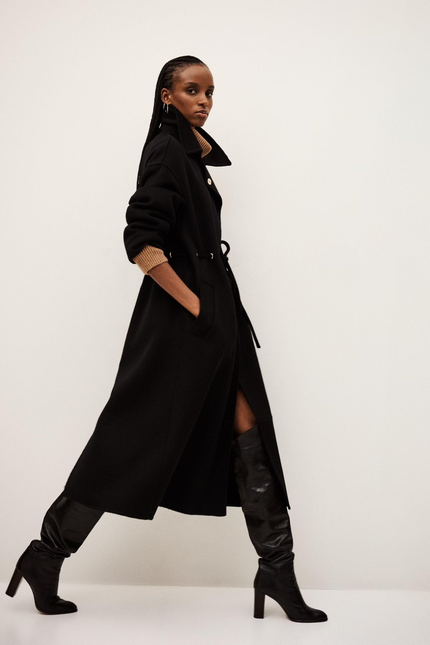 ba&sh Trenchcoat Kate Black