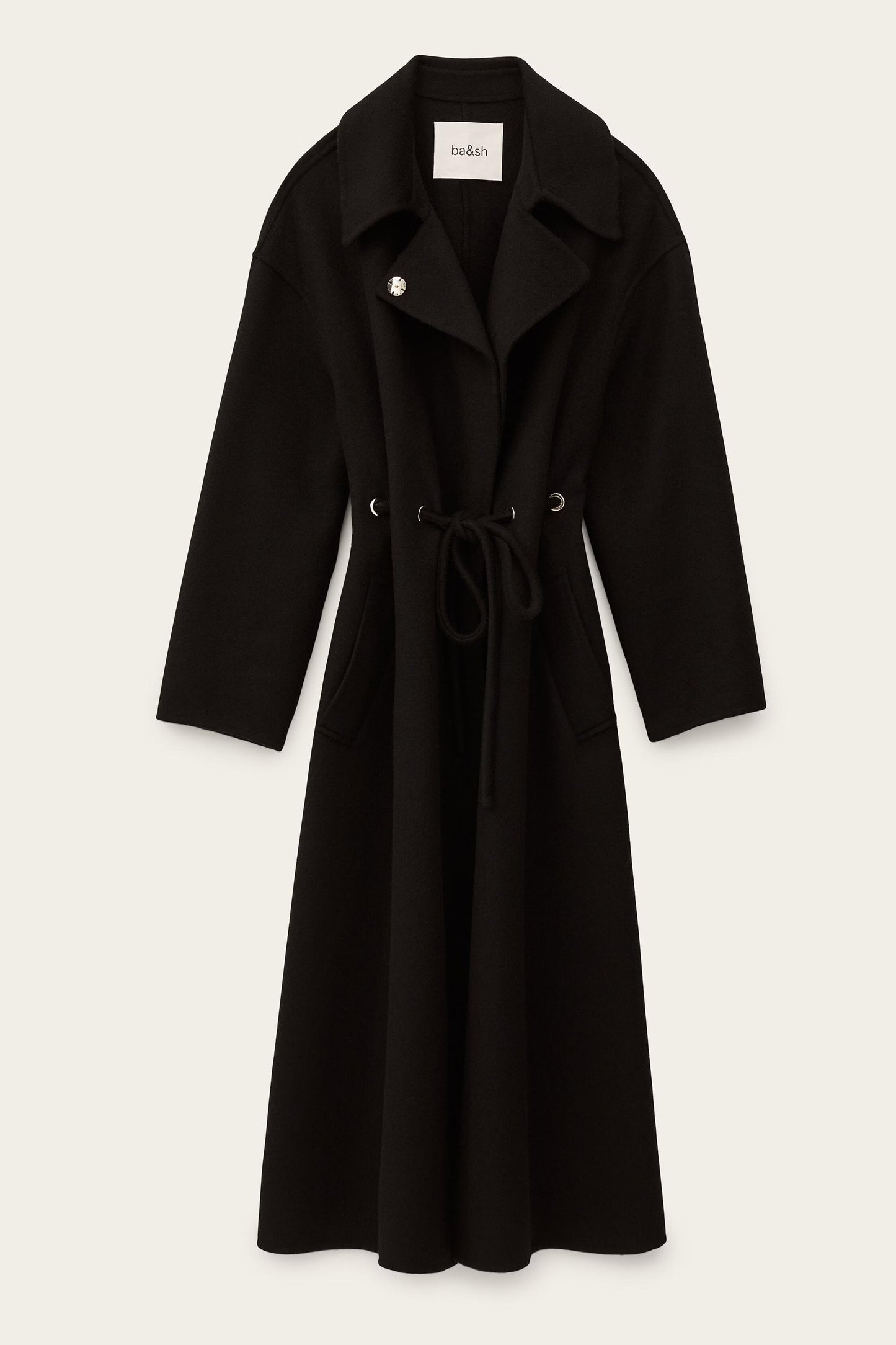 ba&sh Trenchcoat Kate Black