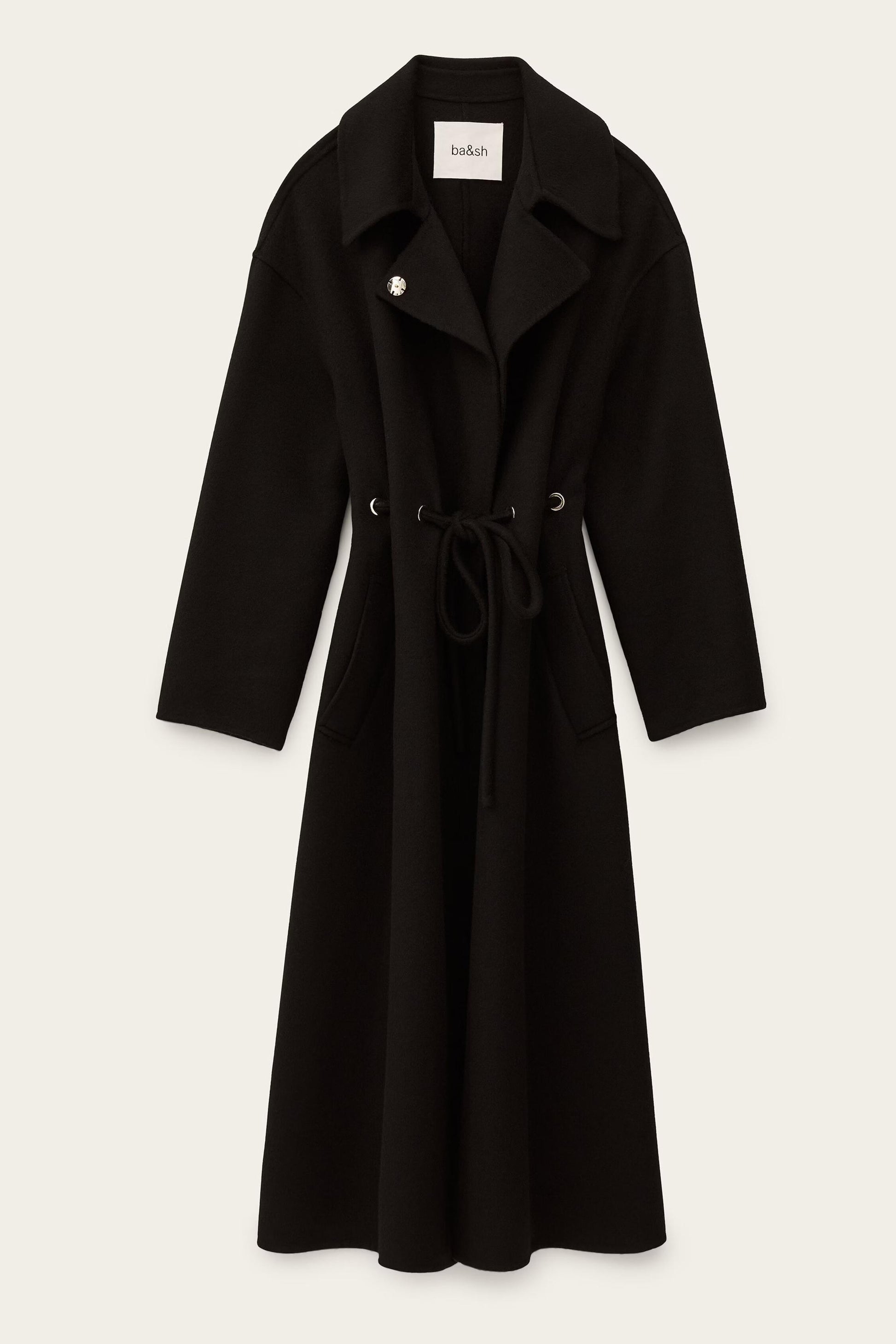ba&sh Trenchcoat Kate Black