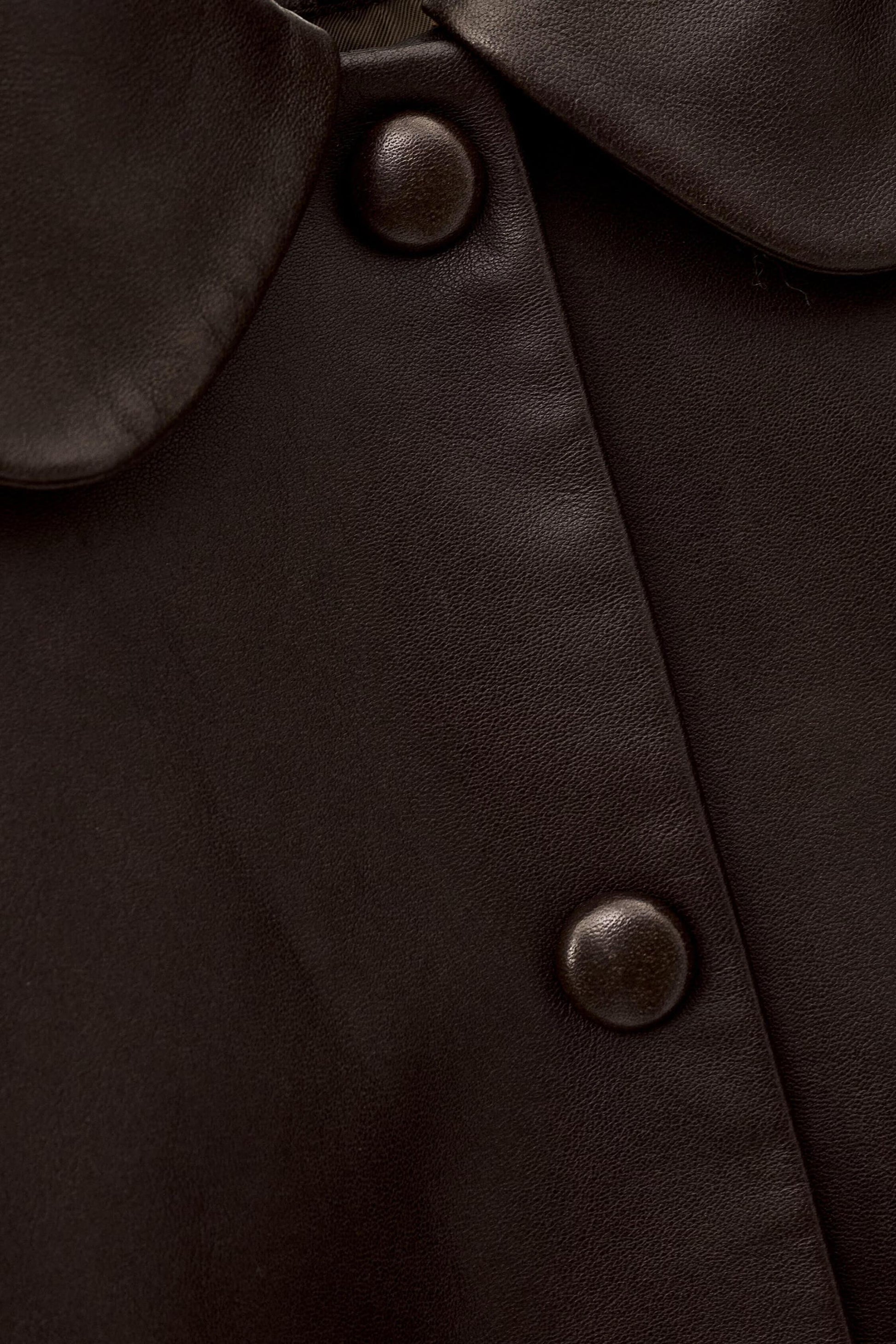 ba&sh Peter Pan Collar Jacket Milos Brown