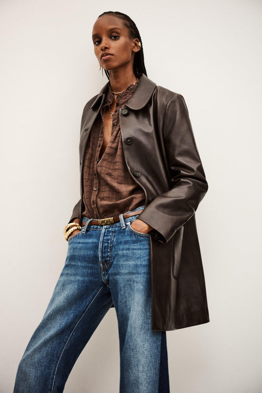 ba&sh 3/4-Length Coat Madie Brown