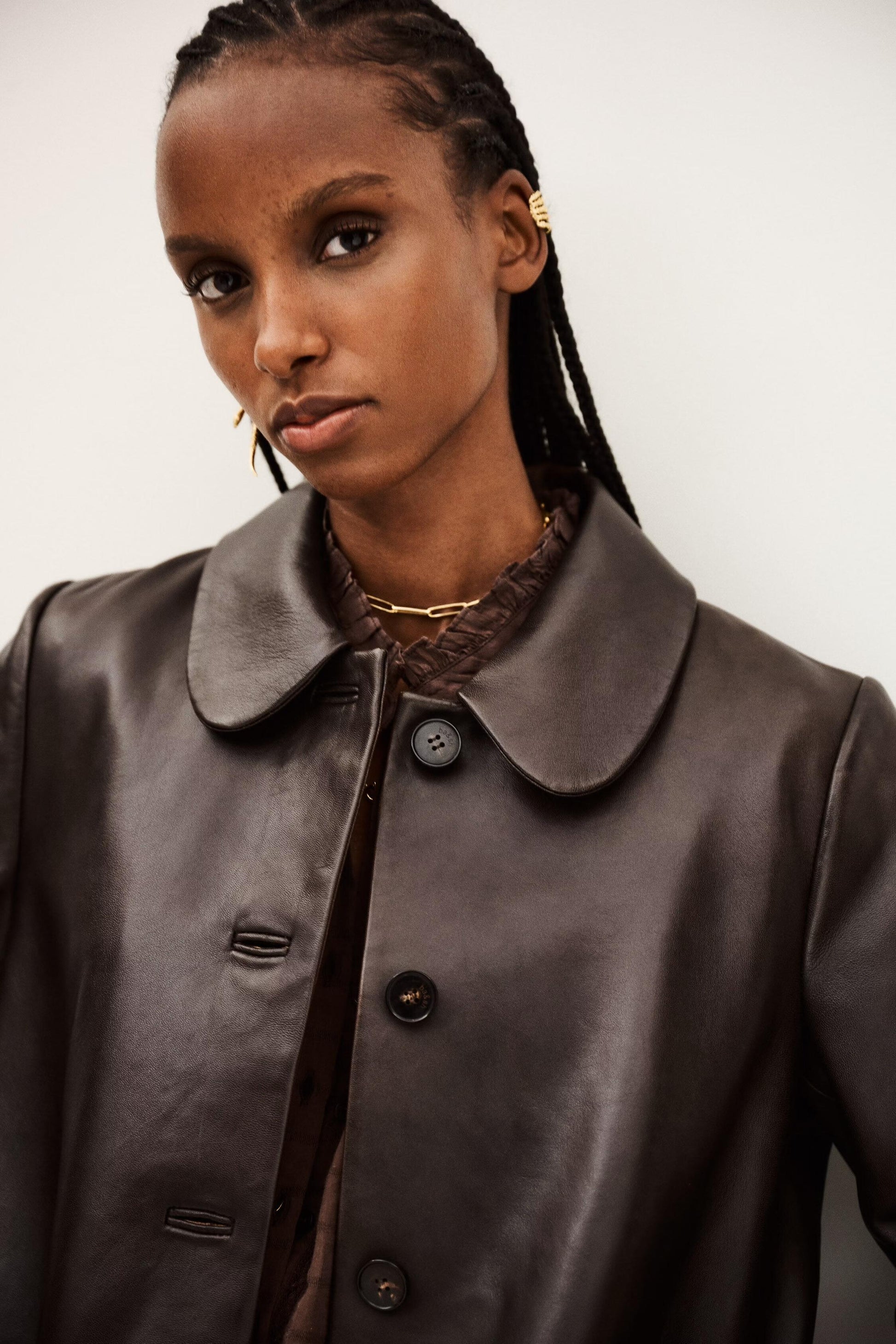 ba&sh 3/4-Length Coat Madie Brown