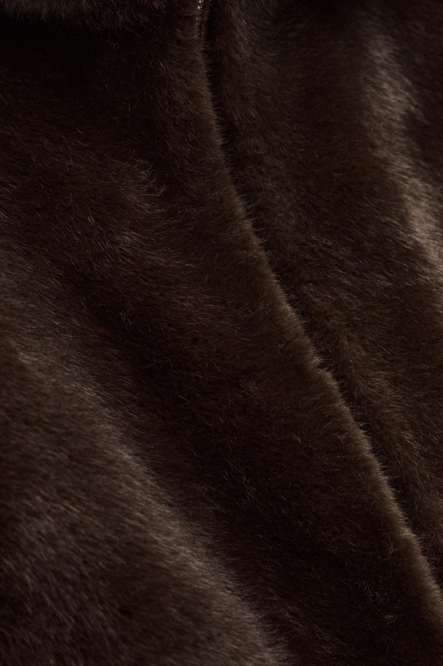 ba&sh Faux Fur Coat Pandy Brown
