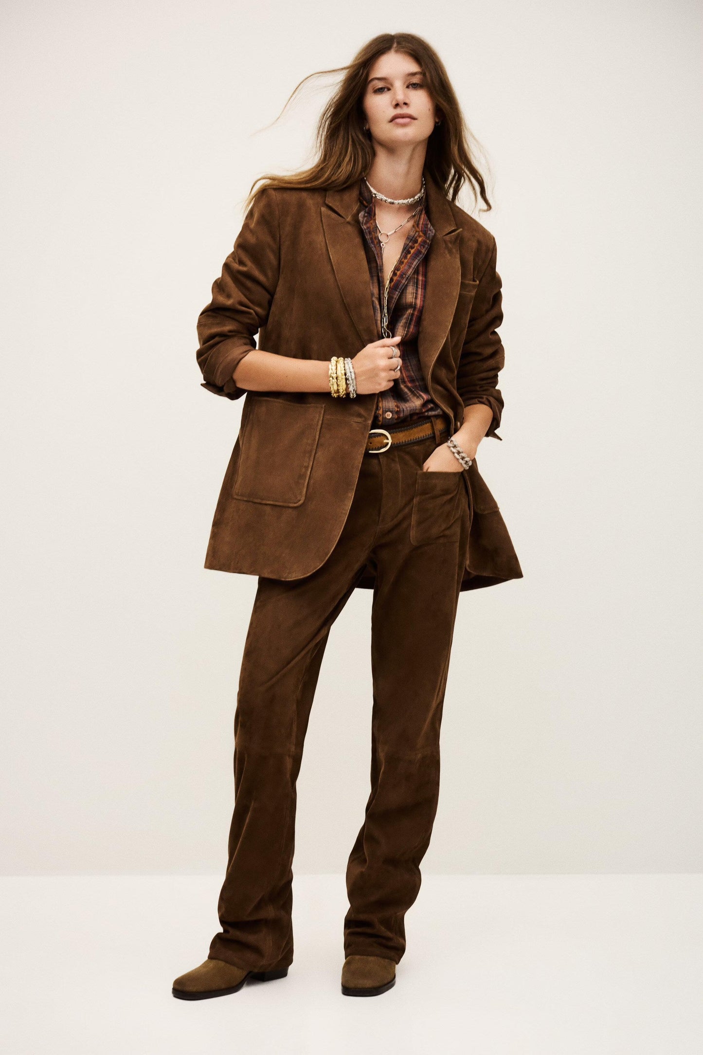 ba&sh Blazer Style Jacket Mosty Brown