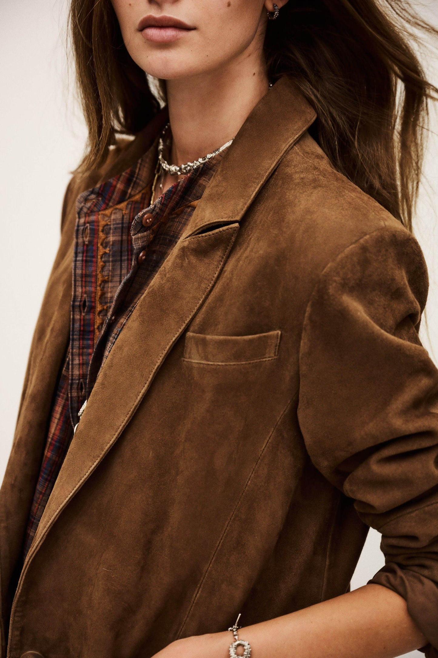 ba&sh Blazer Style Jacket Mosty Brown