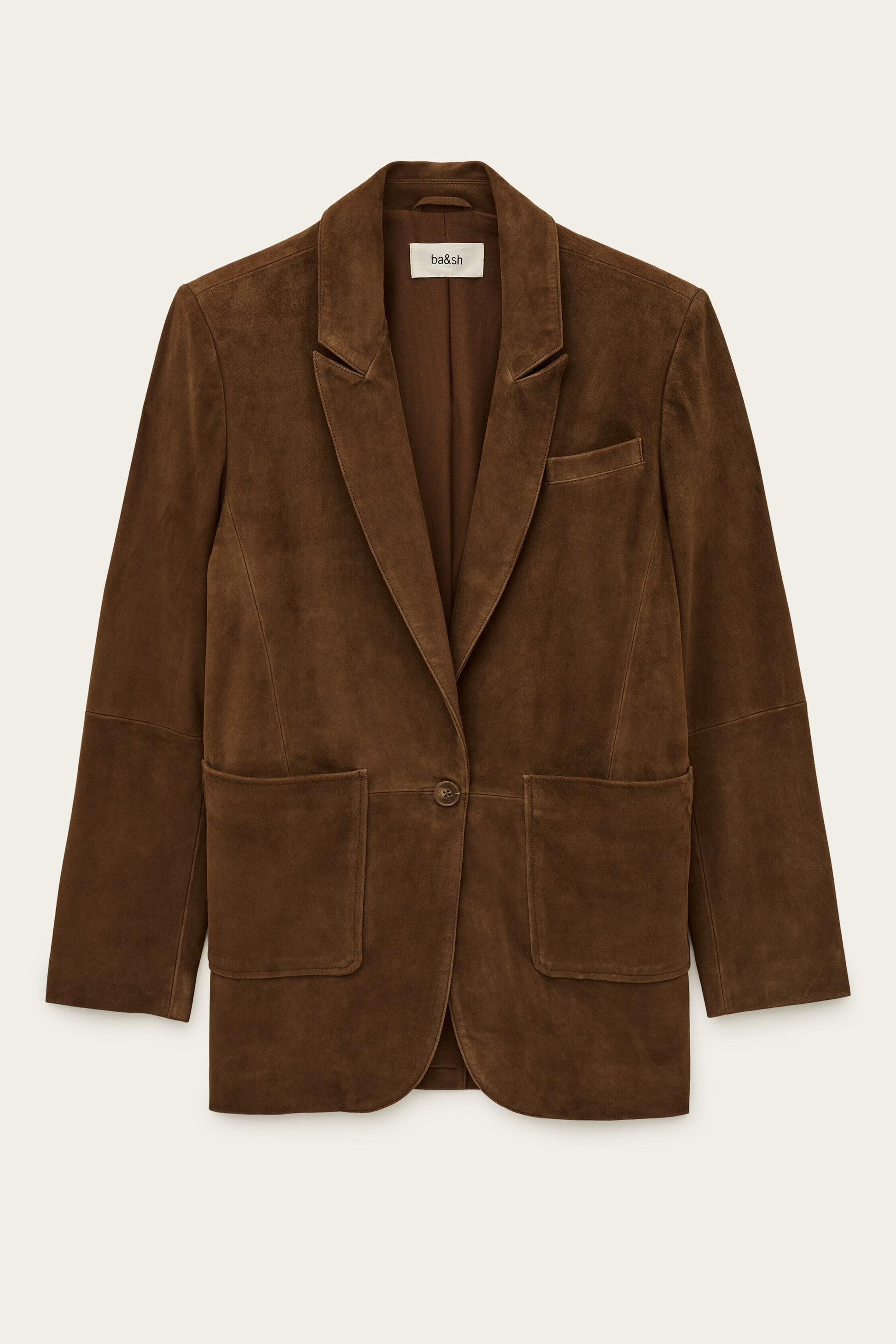 ba&sh Blazer Style Jacket Mosty Brown