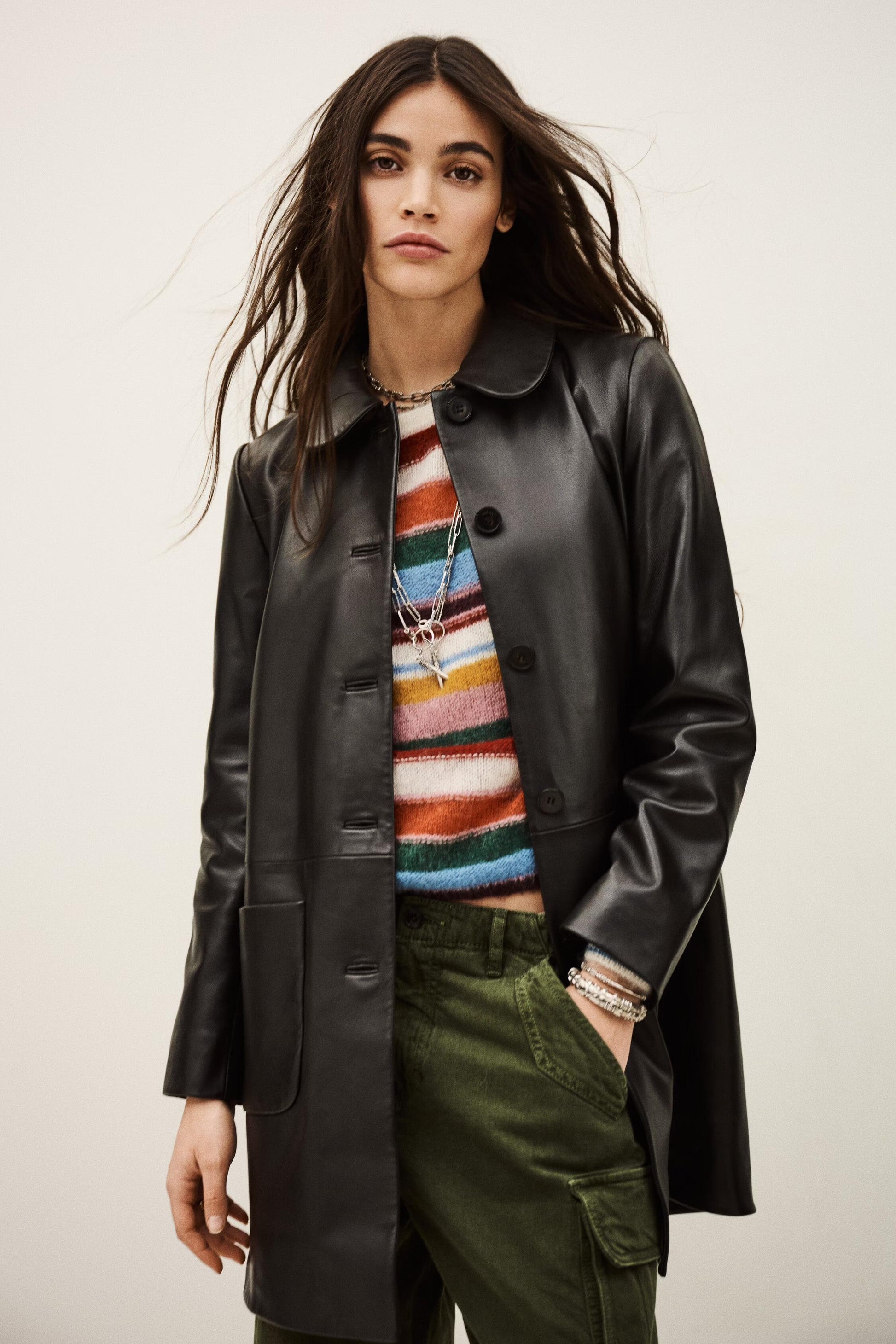ba&sh Coat Madie Black