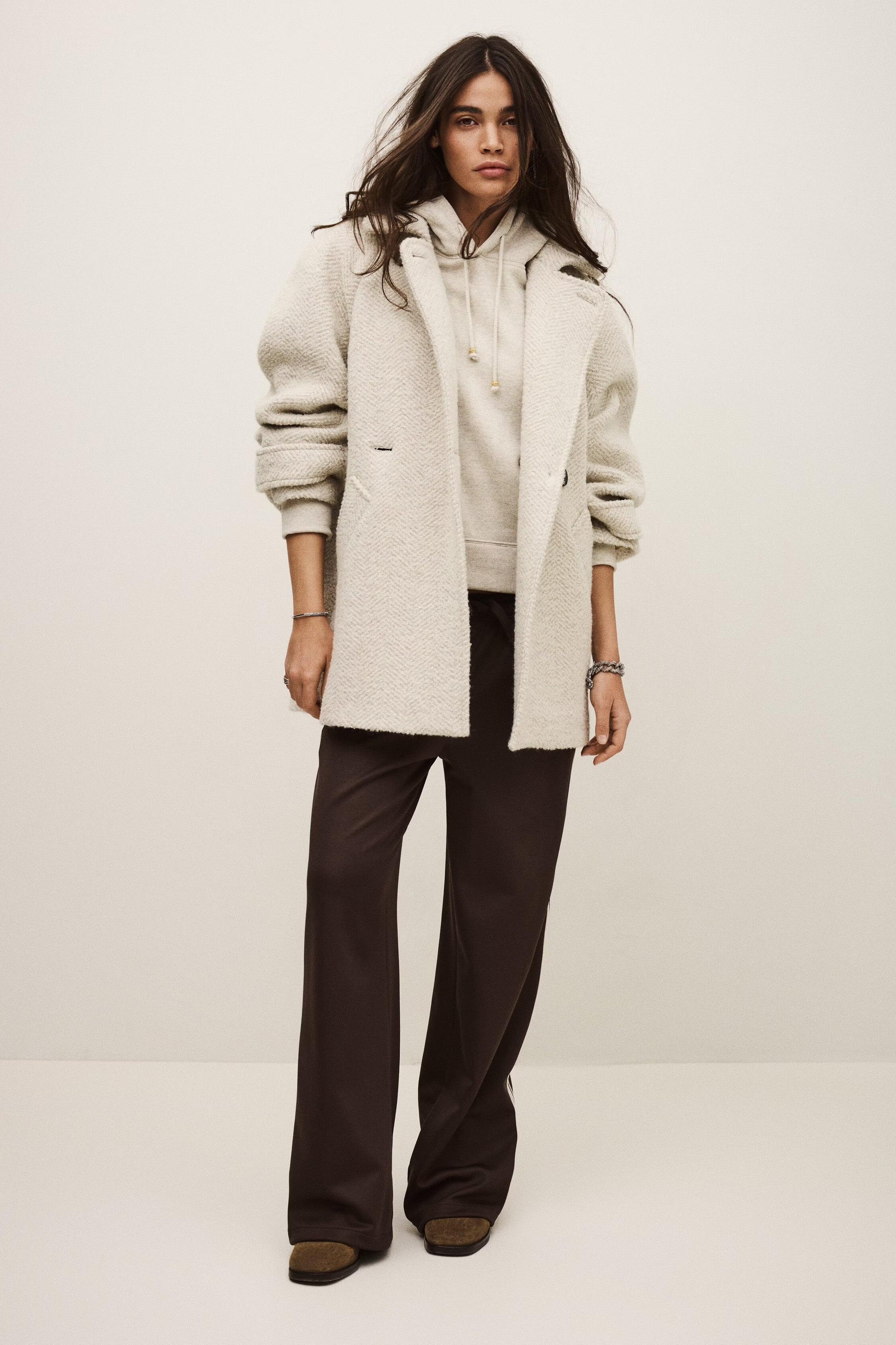 ba&sh Coat Olsom Off-White