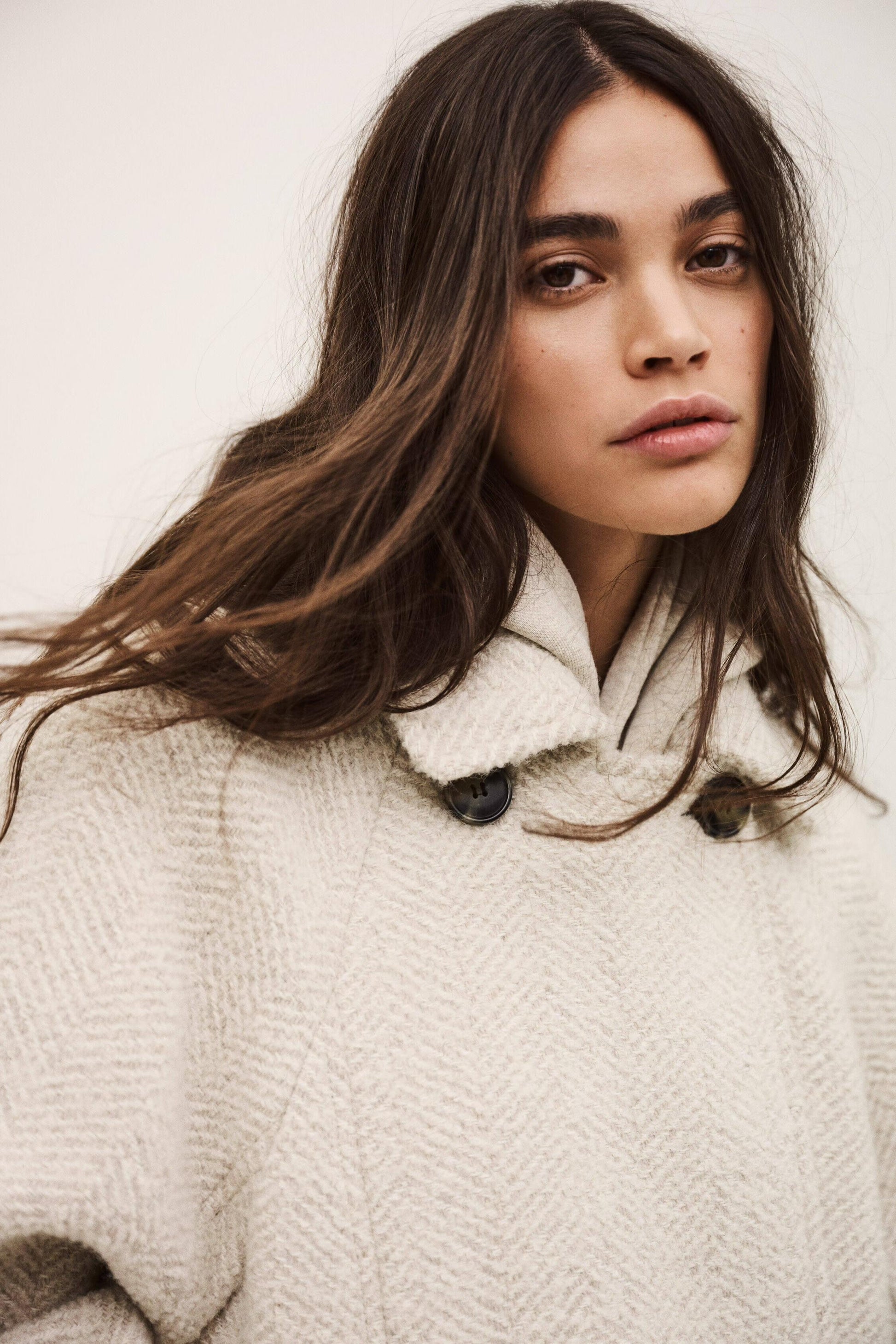 ba&sh Coat Olsom Off-White