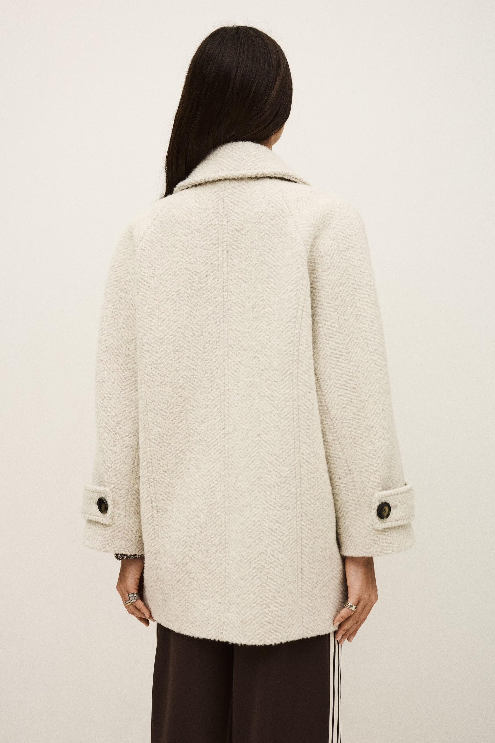 ba&sh Coat Olsom Off-White