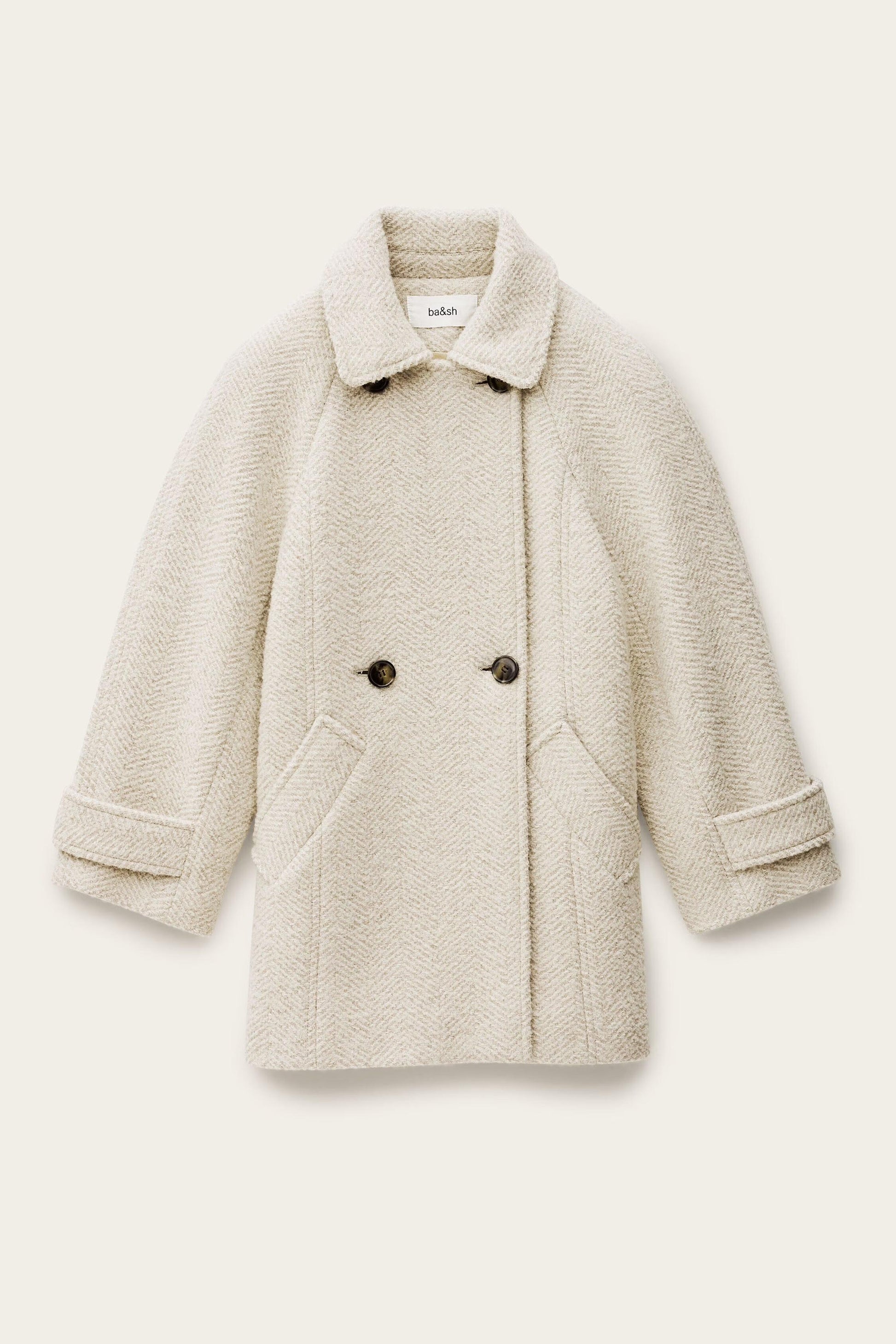 ba&sh Coat Olsom Off-White