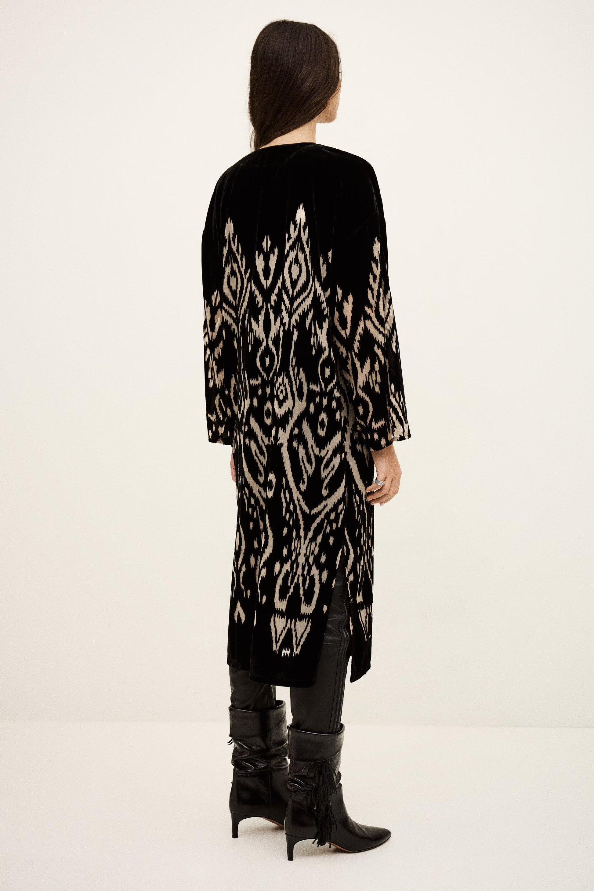 ba&sh Kimono Long Aliette Black