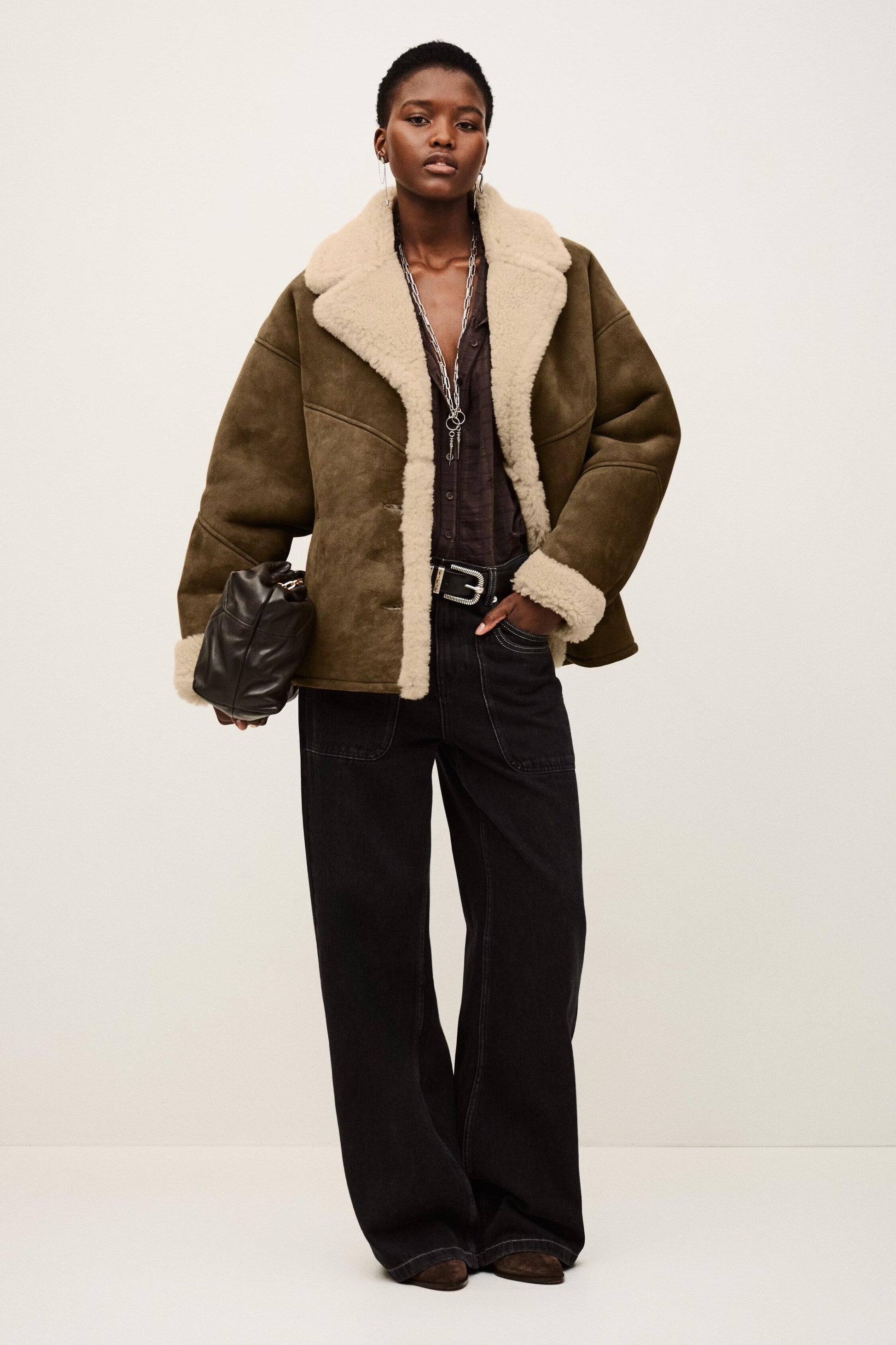 ba&sh Coat Maggy Brown