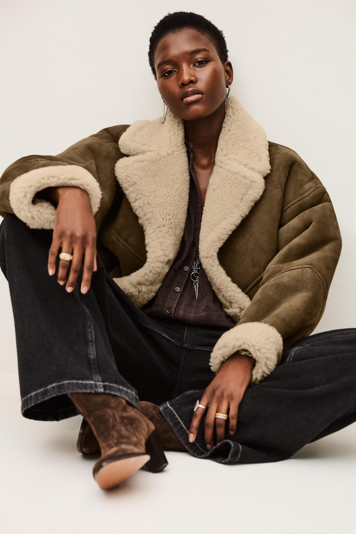 ba&sh Coat Maggy Brown