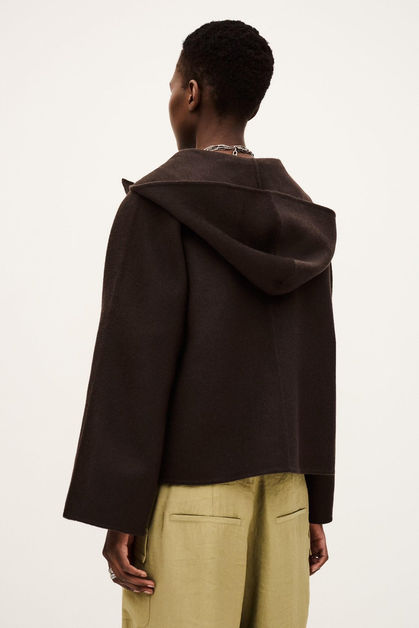 ba&sh Hooded Jacket Kove Brown