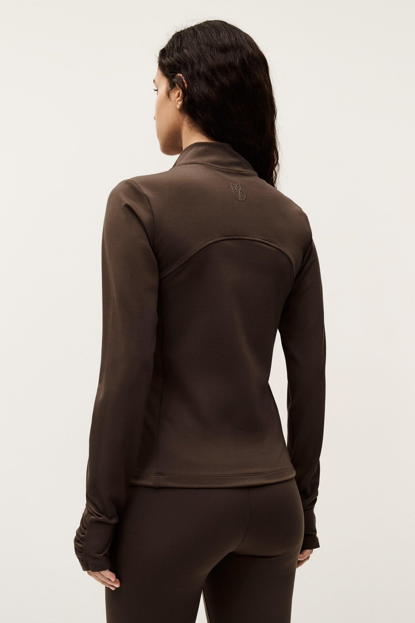 ba&sh Stand-Up Collar Jacket Gladys Brown