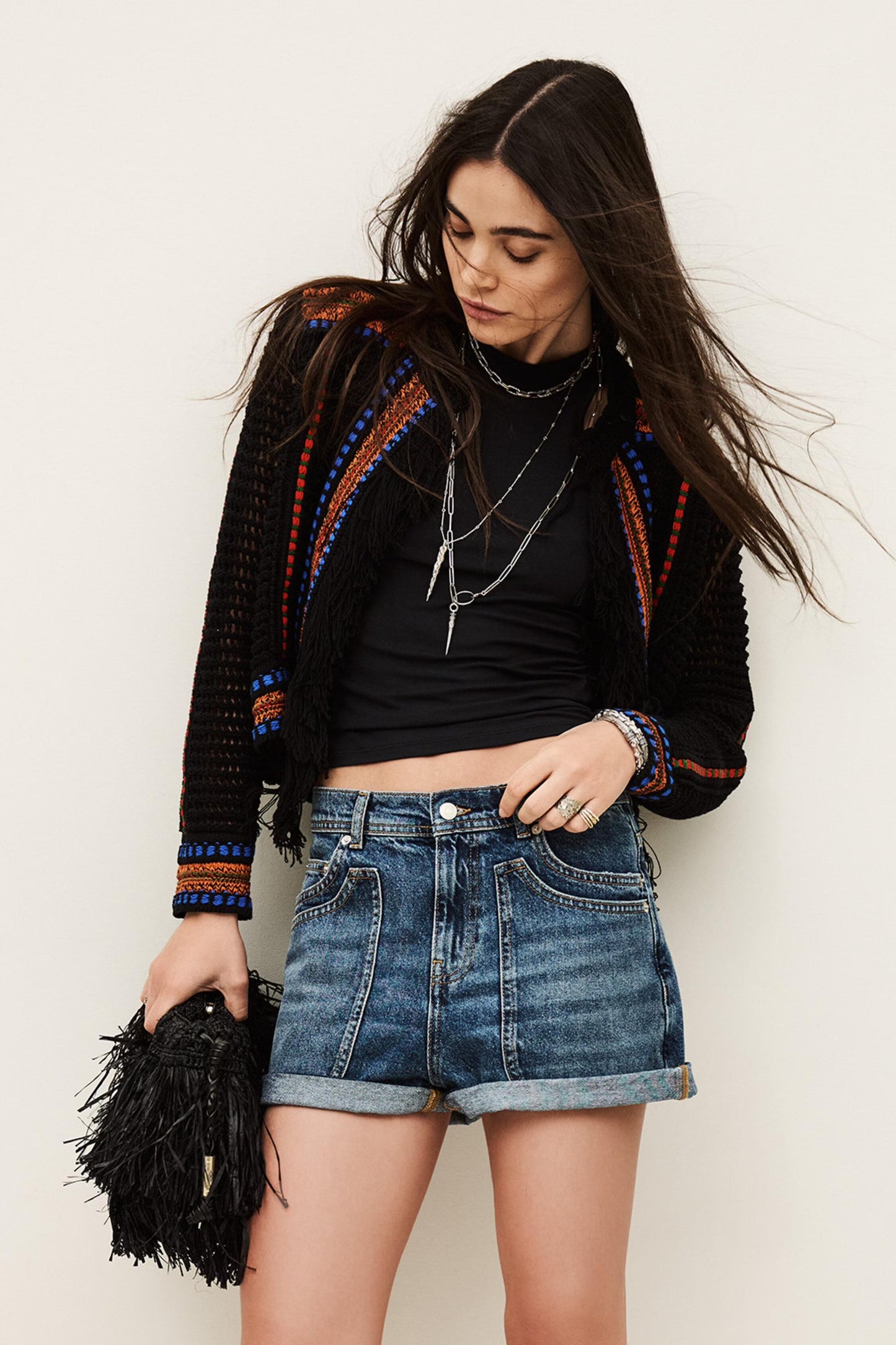 ba&sh Knit Cardigan Bianca Multicolored