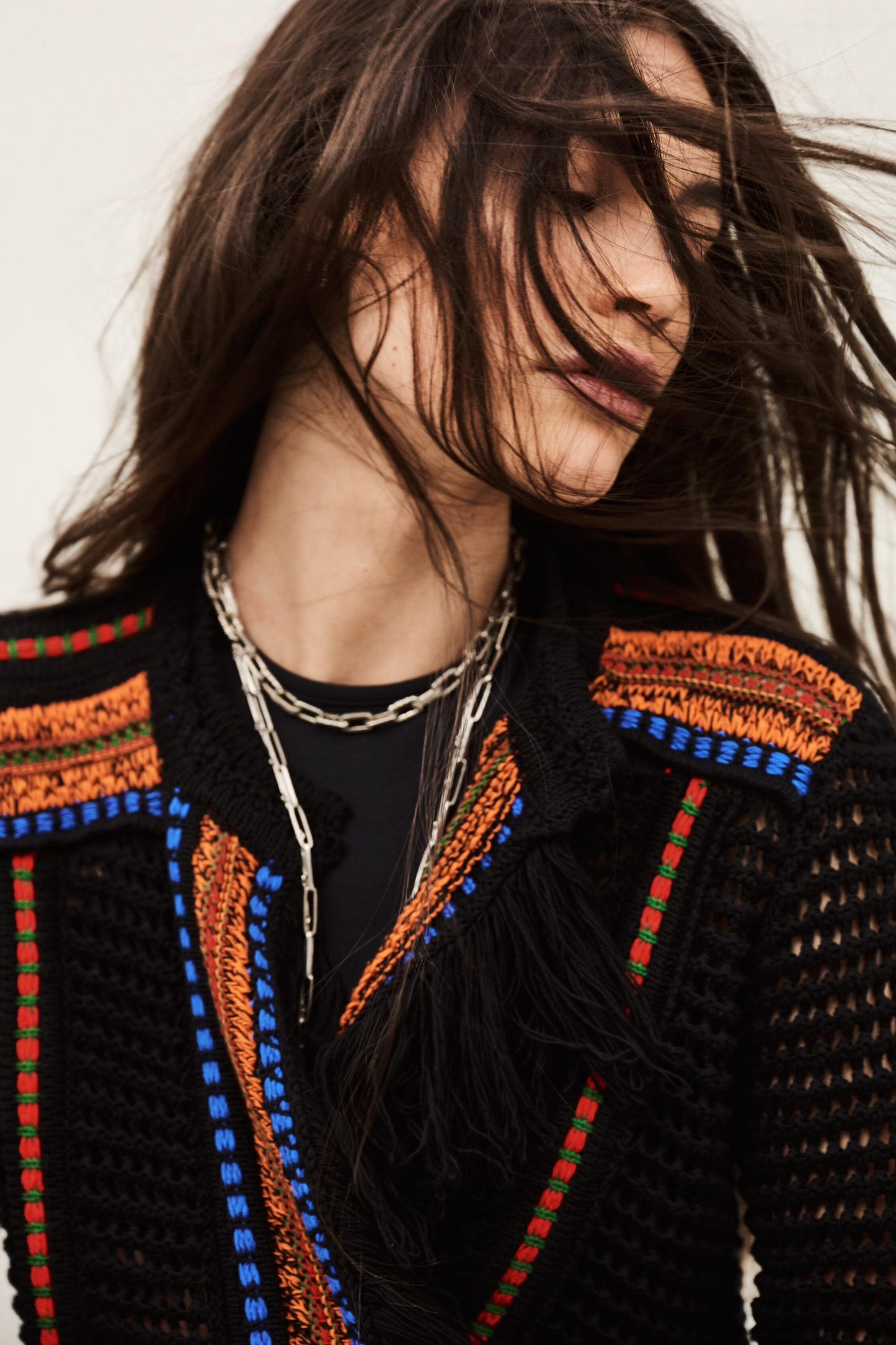 ba&sh Knit Cardigan Bianca Multicolored