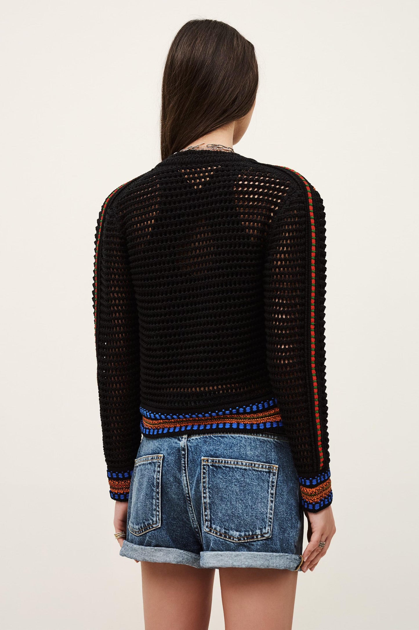ba&sh Knit Cardigan Bianca Multicolored