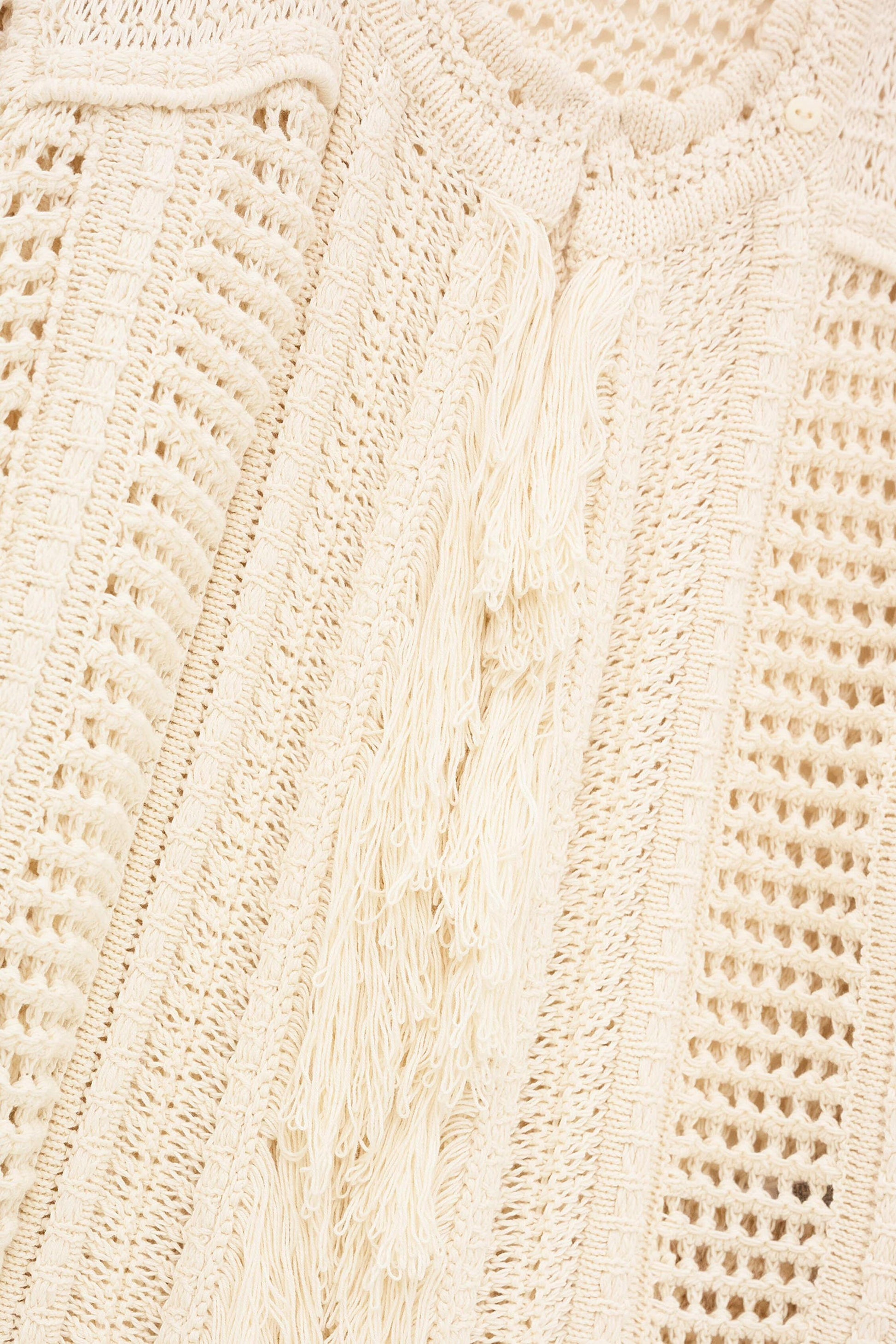 ba&sh Knit Cardigan Bianca Off-White