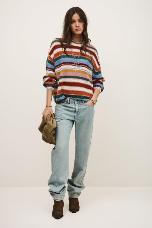 ba&sh Oversize Striped Sweater Serena Multicolored