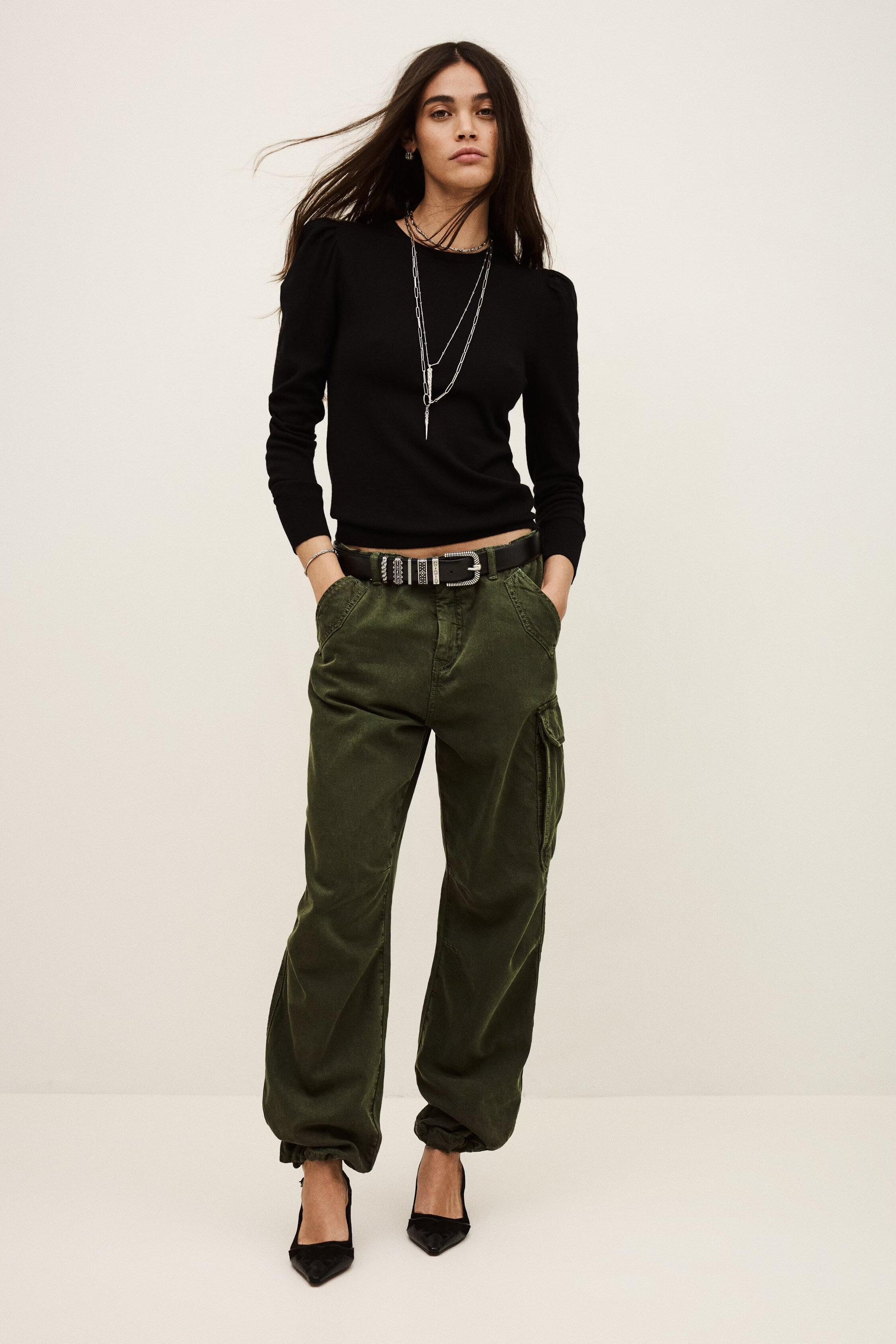 ba&sh Sweater With Long Balloon Sleeves Britanie Black