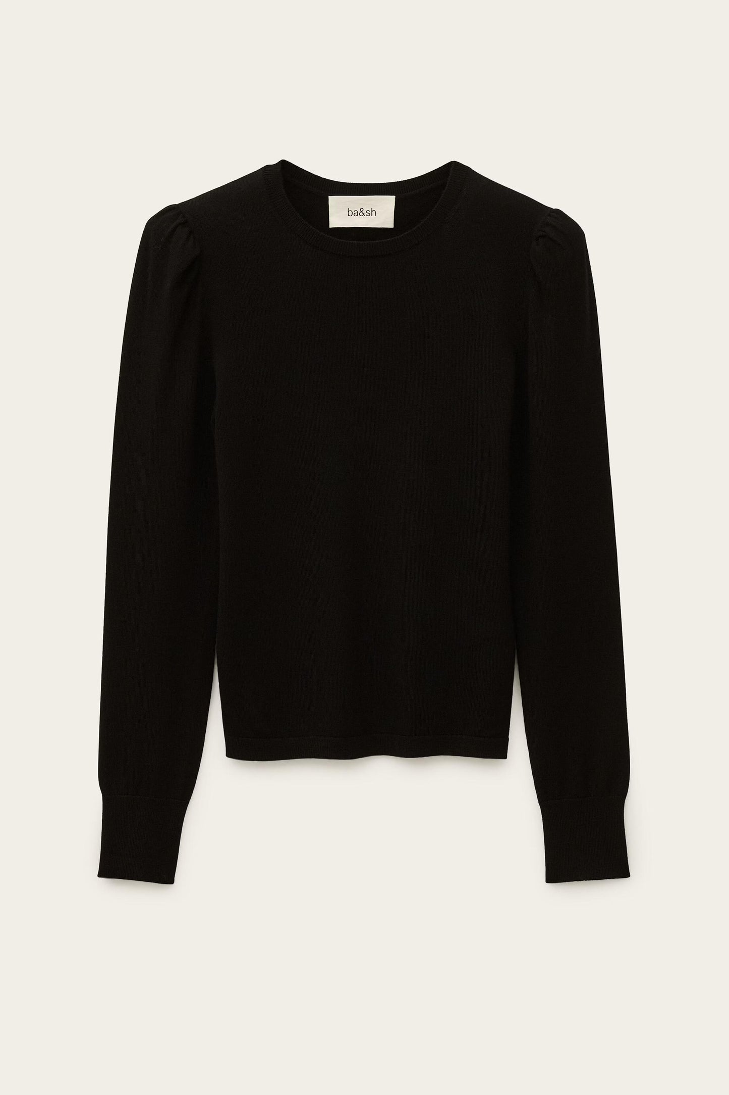 ba&sh Sweater With Long Balloon Sleeves Britanie Black