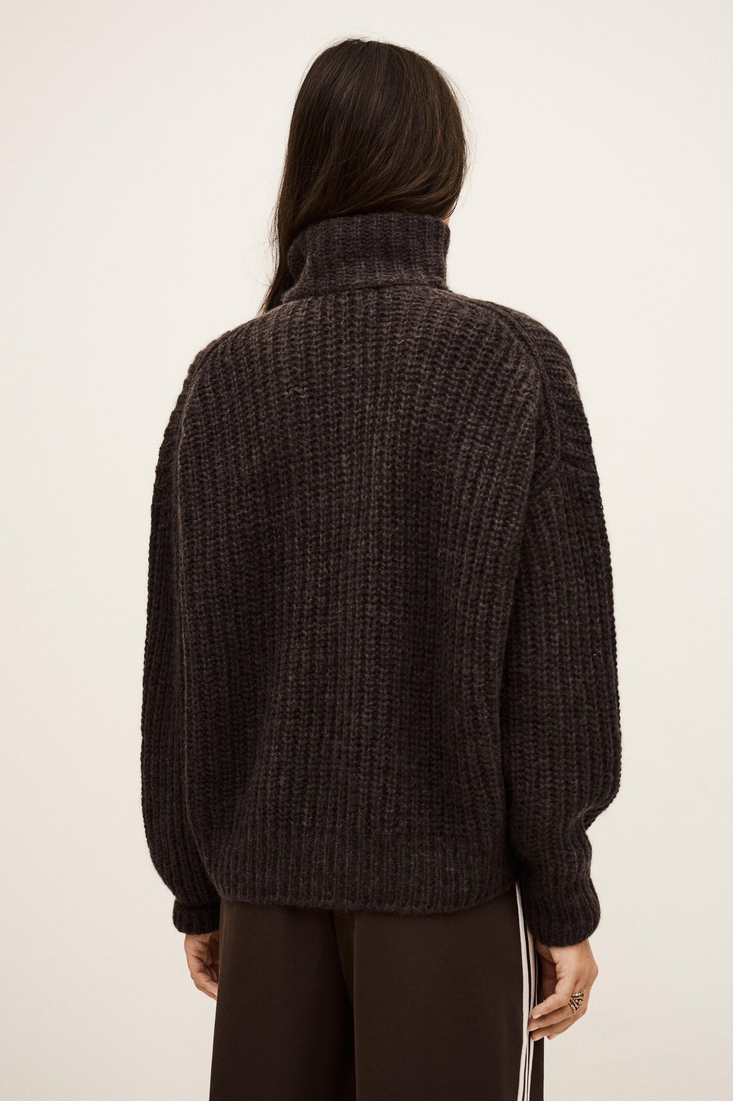 ba&sh Loose-Fitting Sweater Beltane Brown